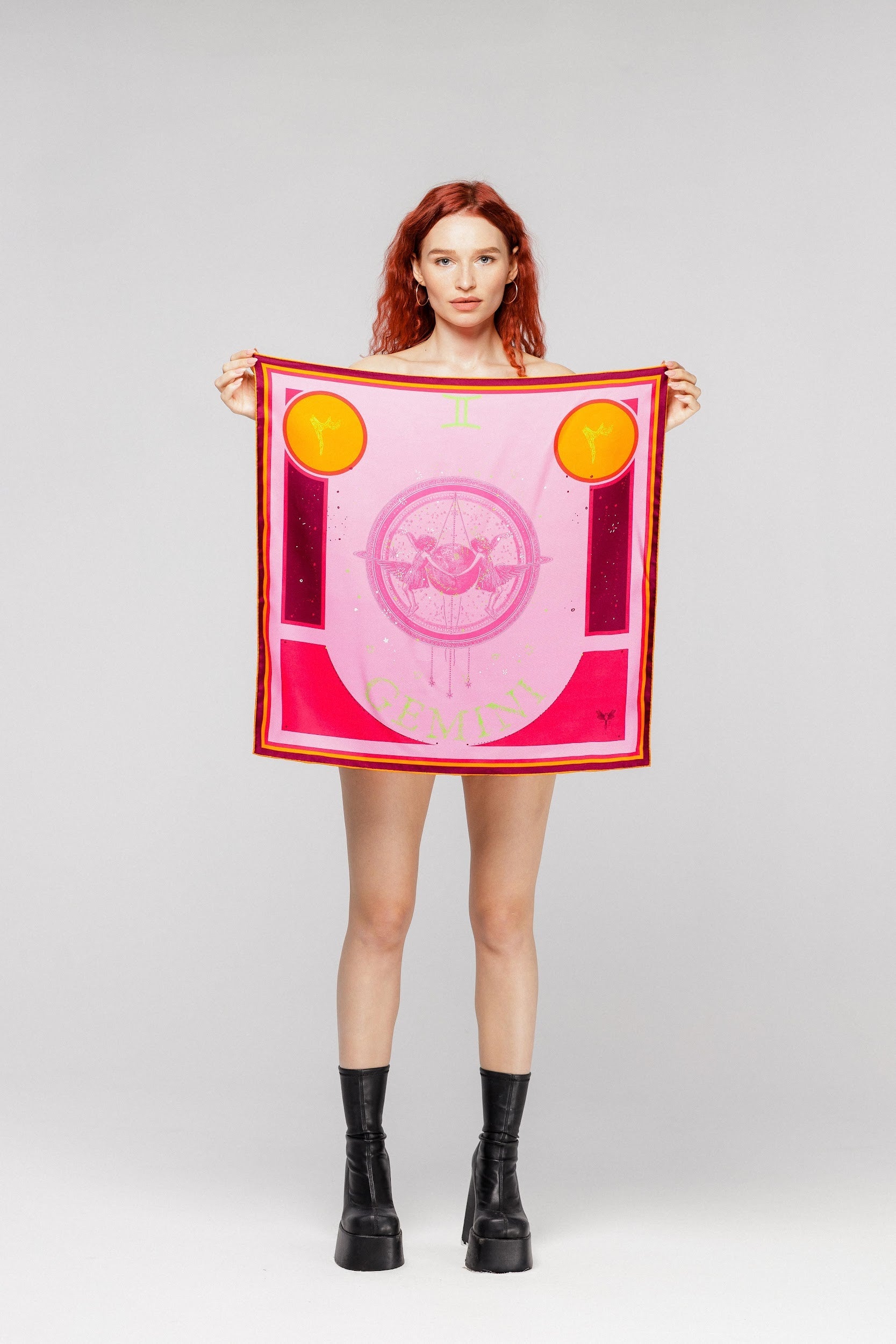 Gemini | Square Silk Scarf