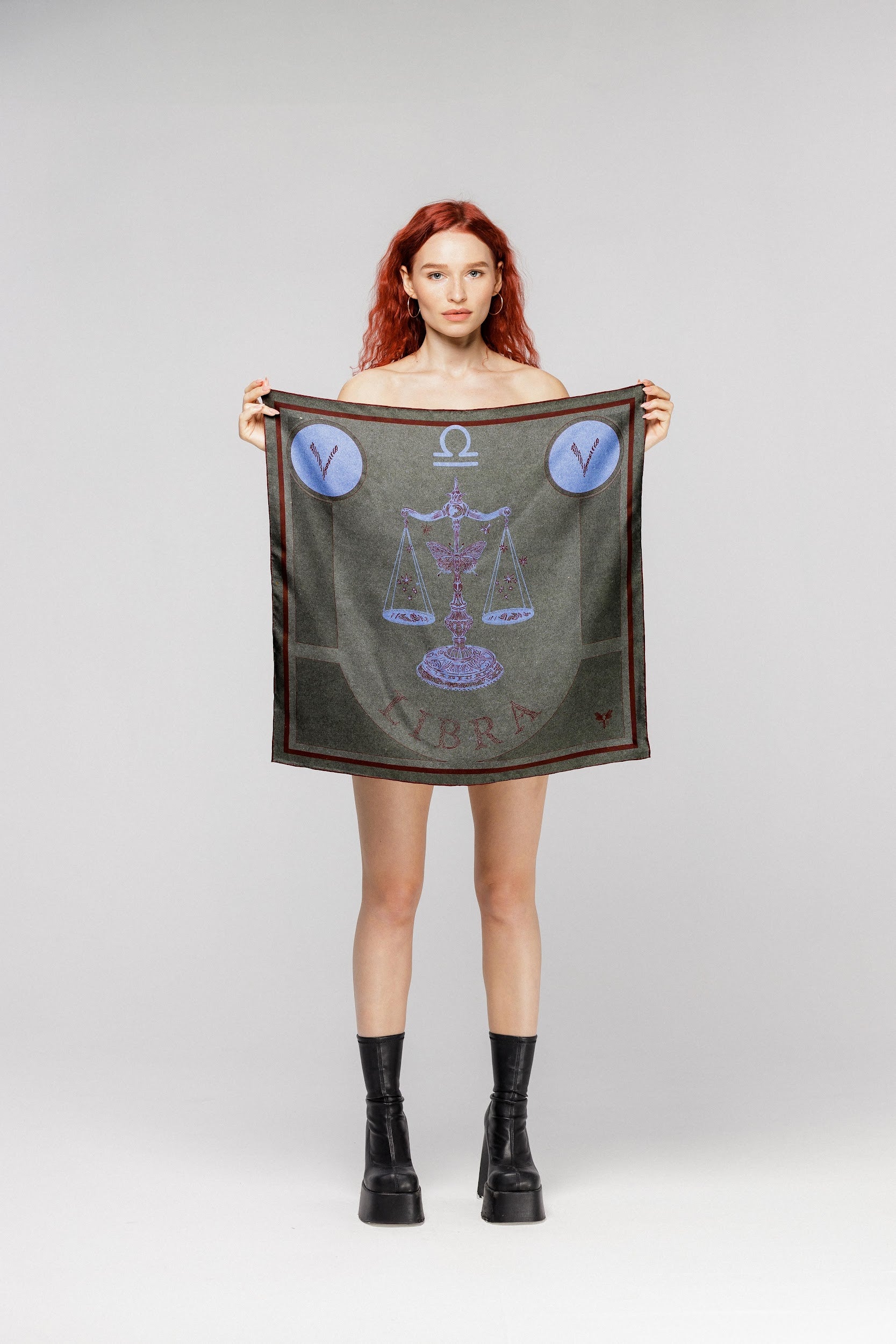 Libra | Square Silk Scarf