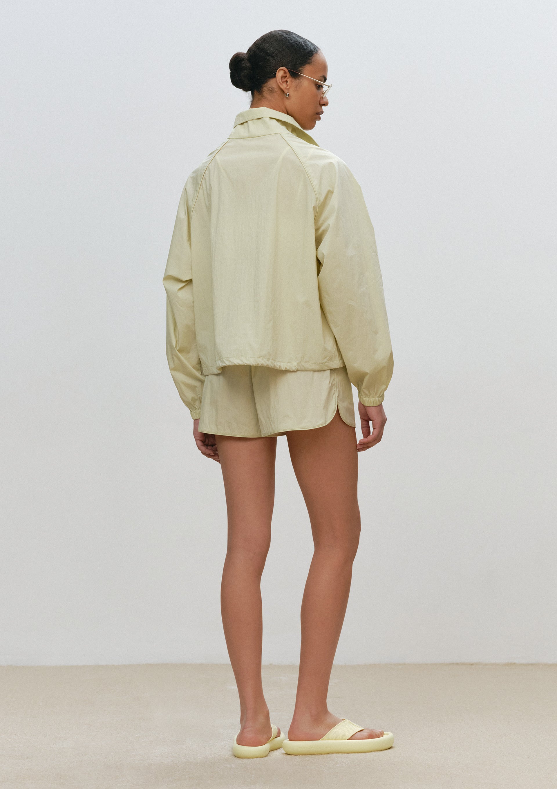 Zipped Anorak With Front Pockets in Green