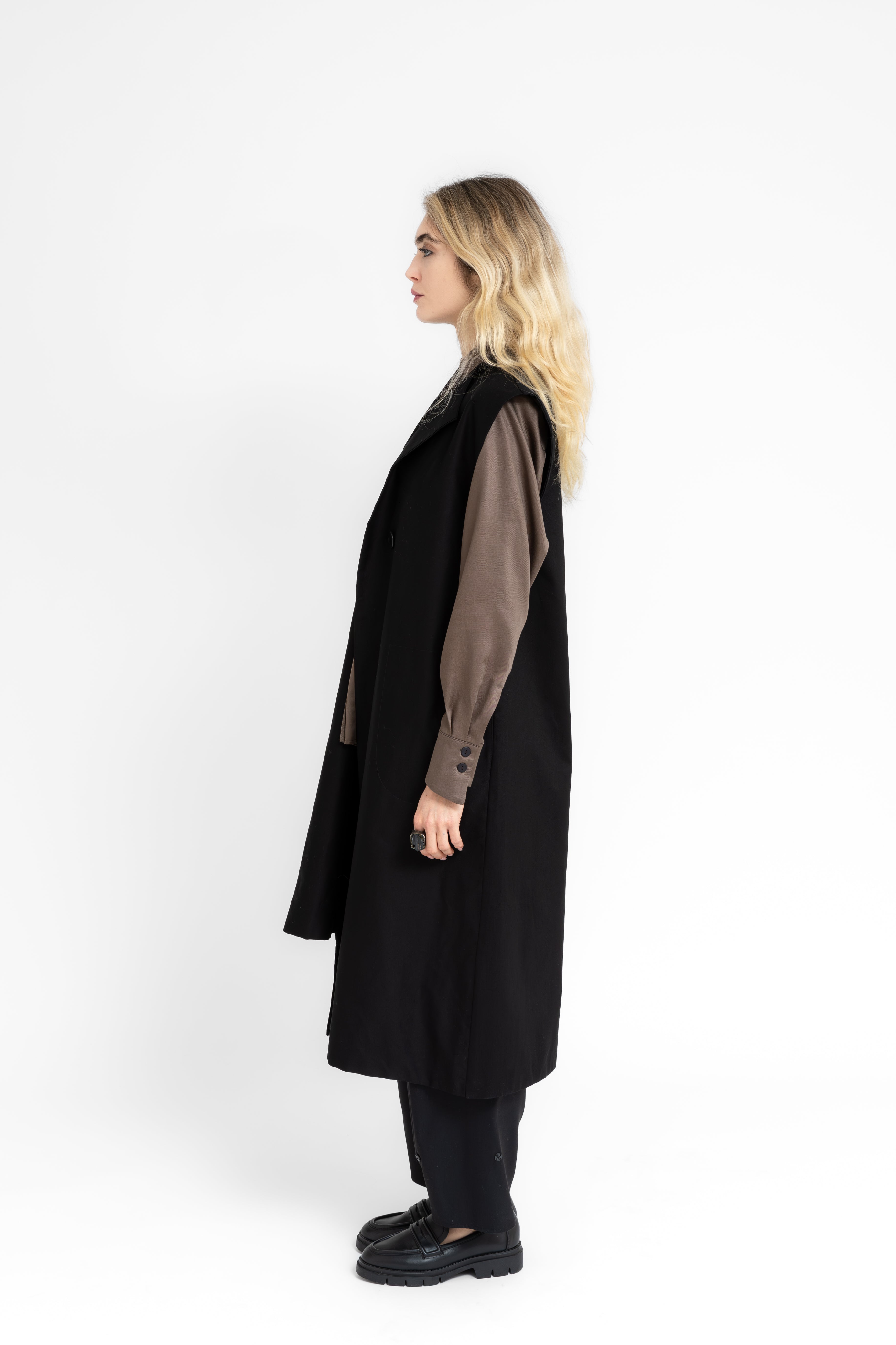 Steinfall Structured Asymmetric Cuts Long Vest