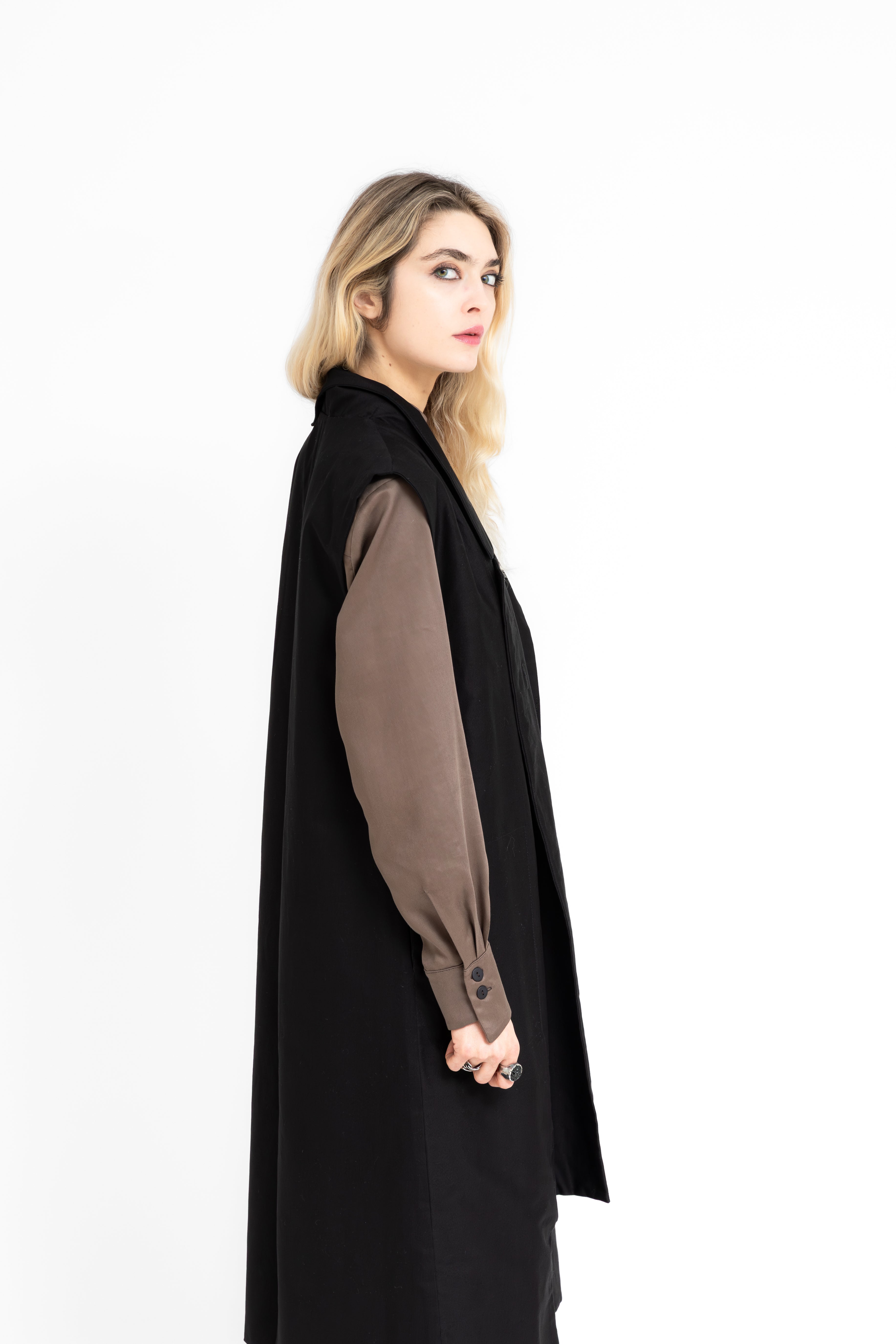 Steinfall Structured Asymmetric Cuts Long Vest