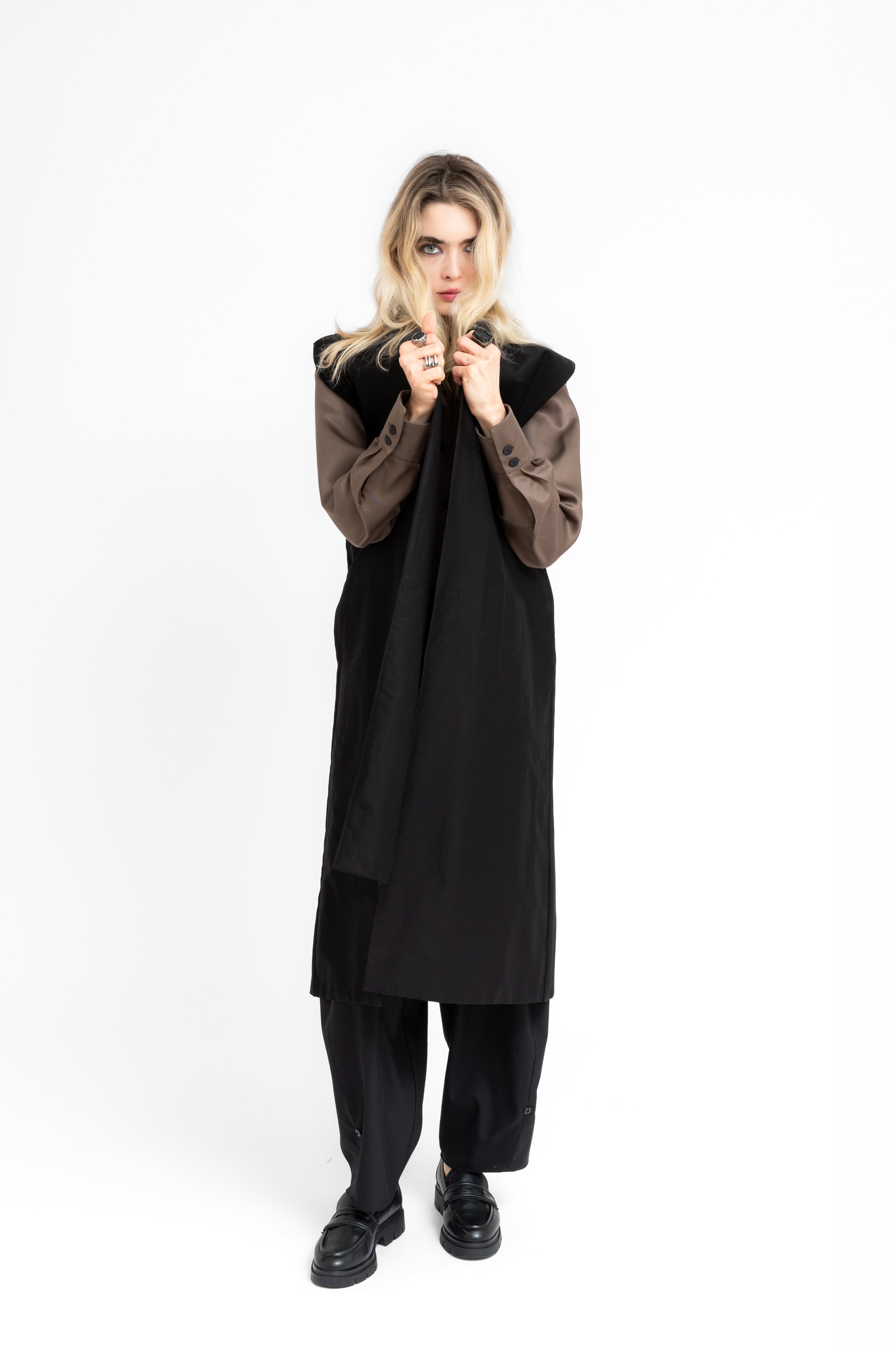 Steinfall Structured Asymmetric Cuts Long Vest