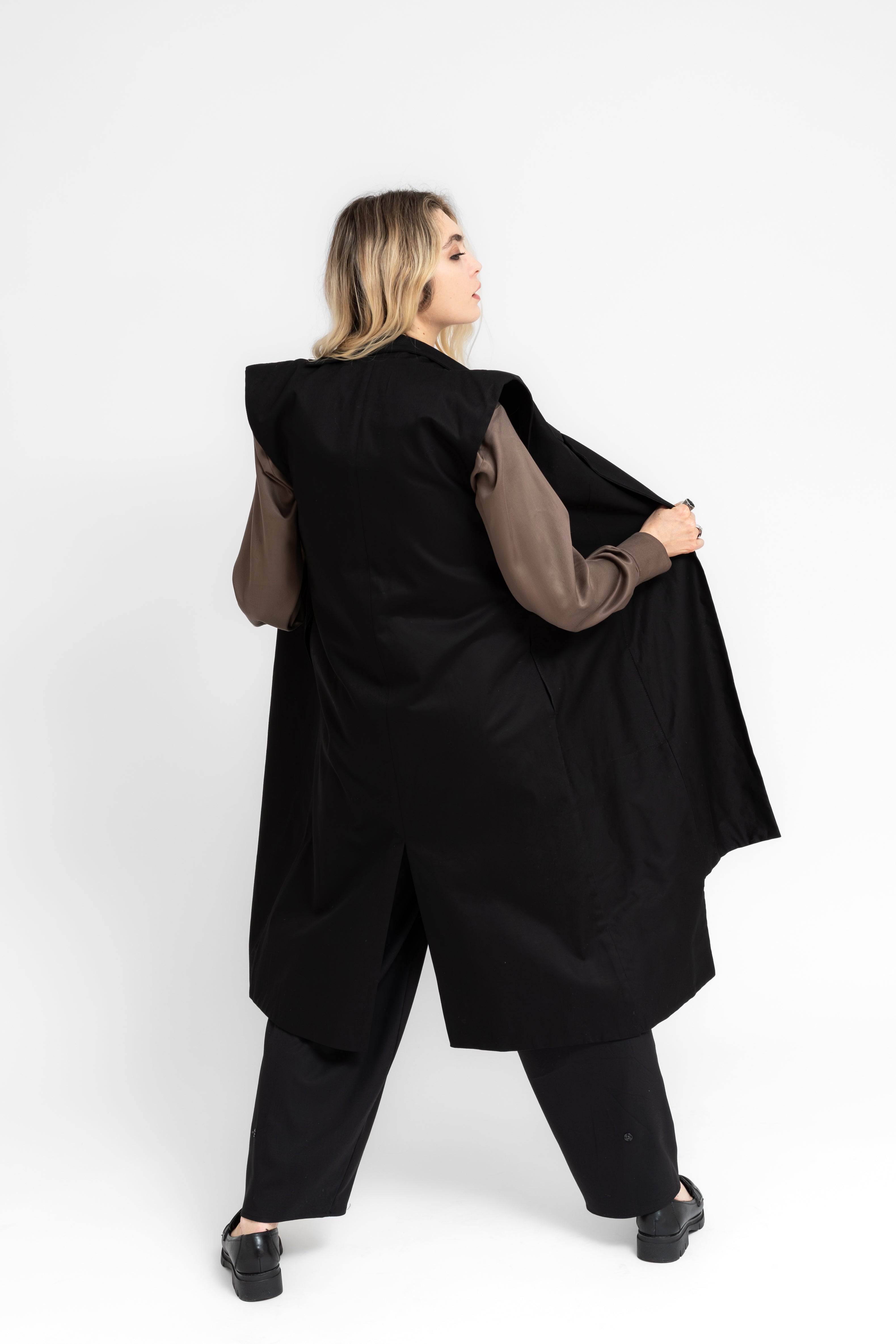 Steinfall Structured Asymmetric Cuts Long Vest