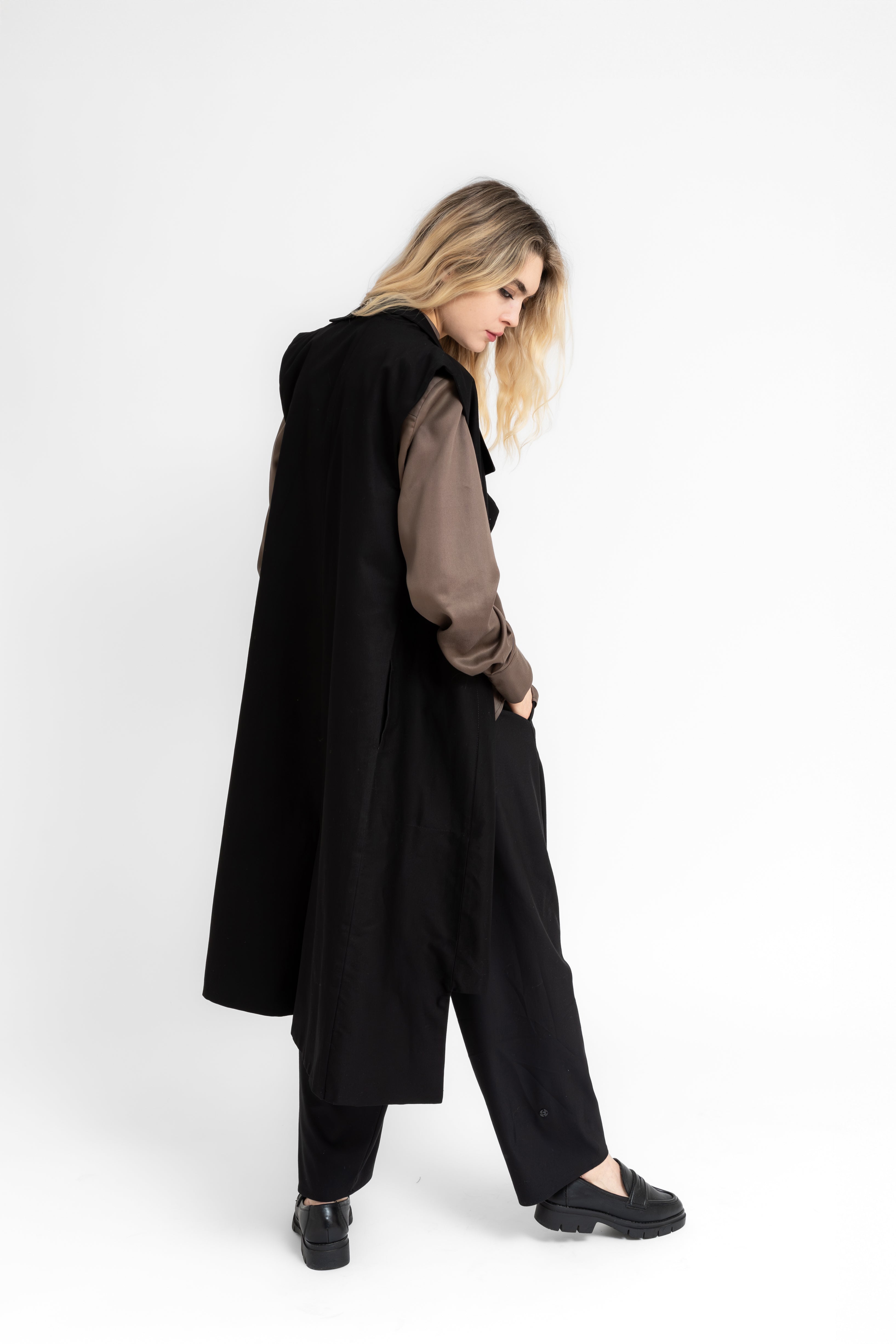 Steinfall Structured Asymmetric Cuts Long Vest