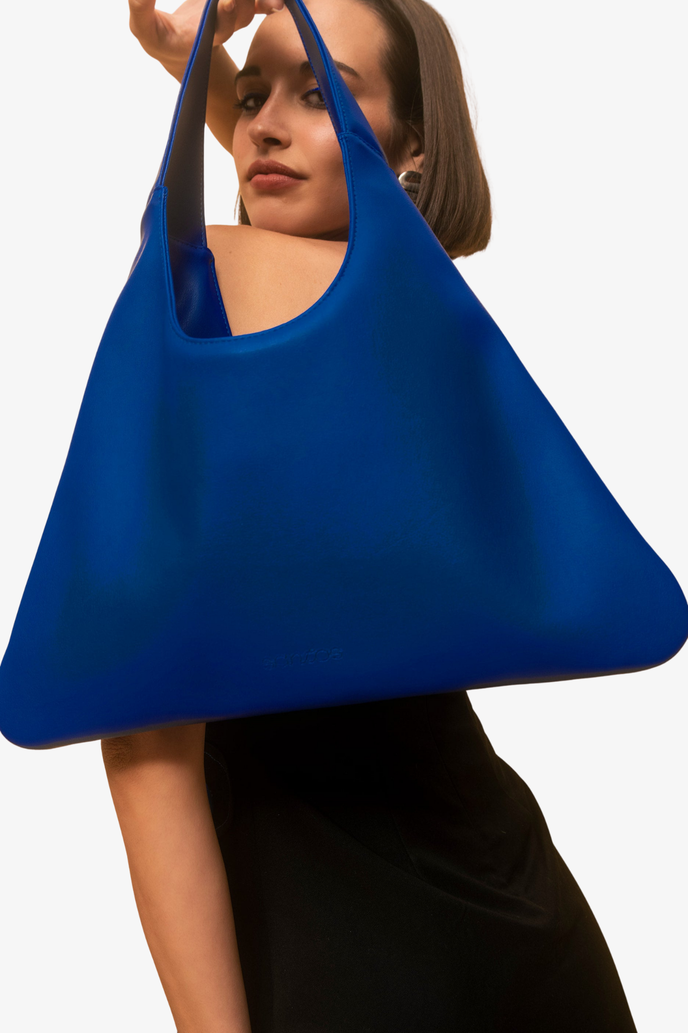 Agave Triangular Tote Electric Blue