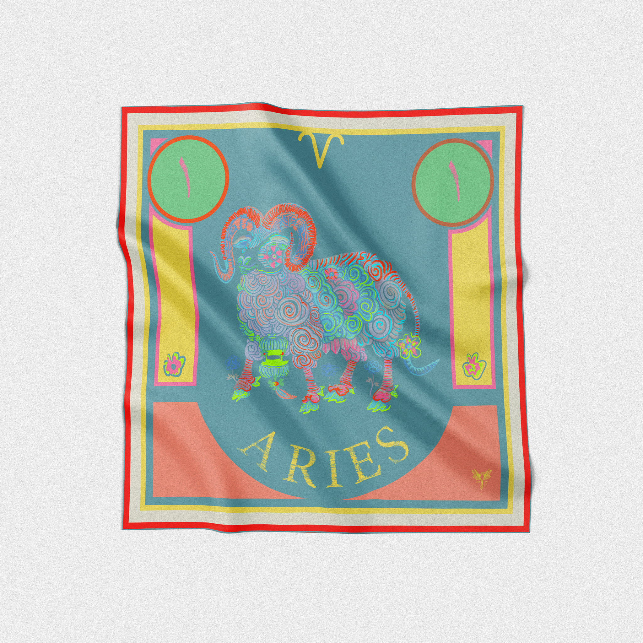 Aries | Square Silk Scarf