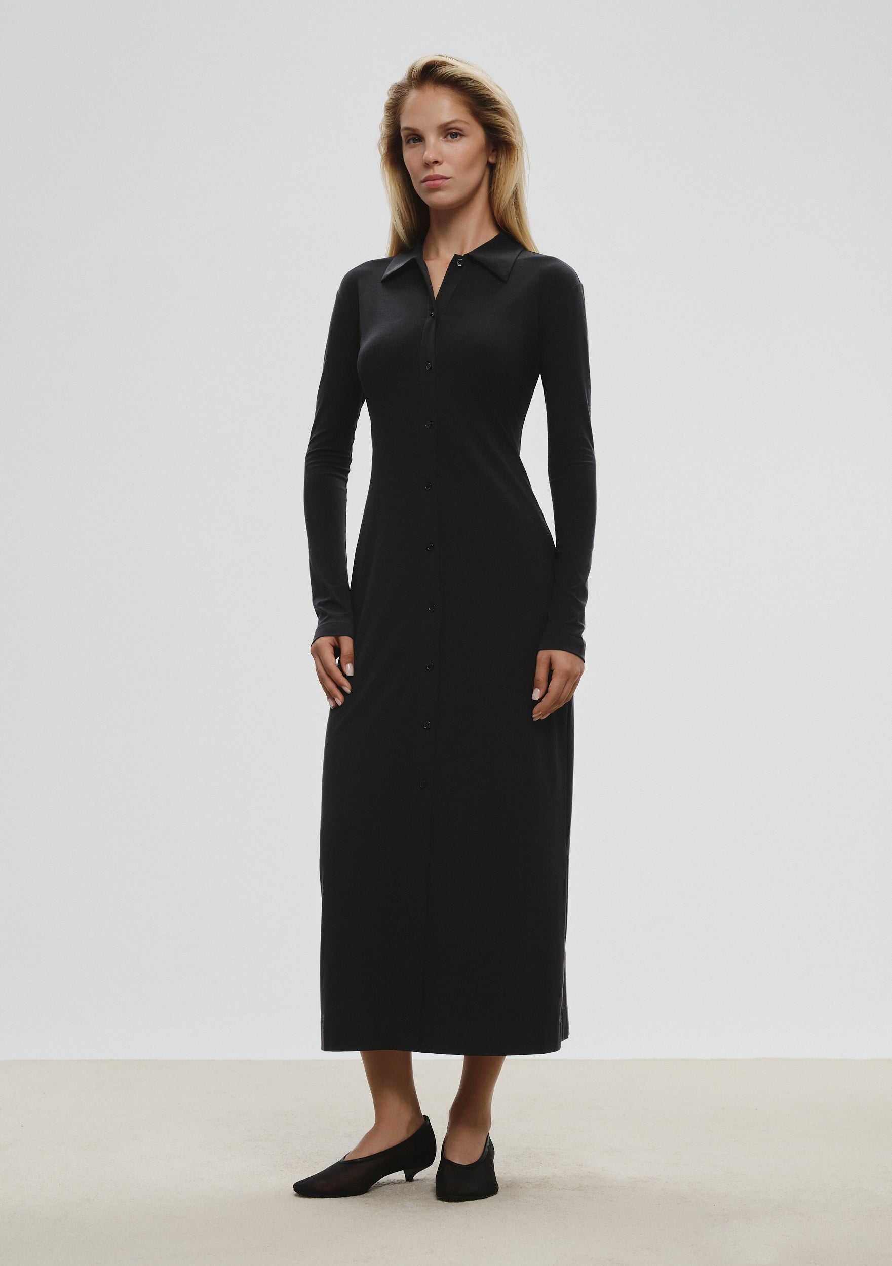 Aura Longsleeve Dress in Black