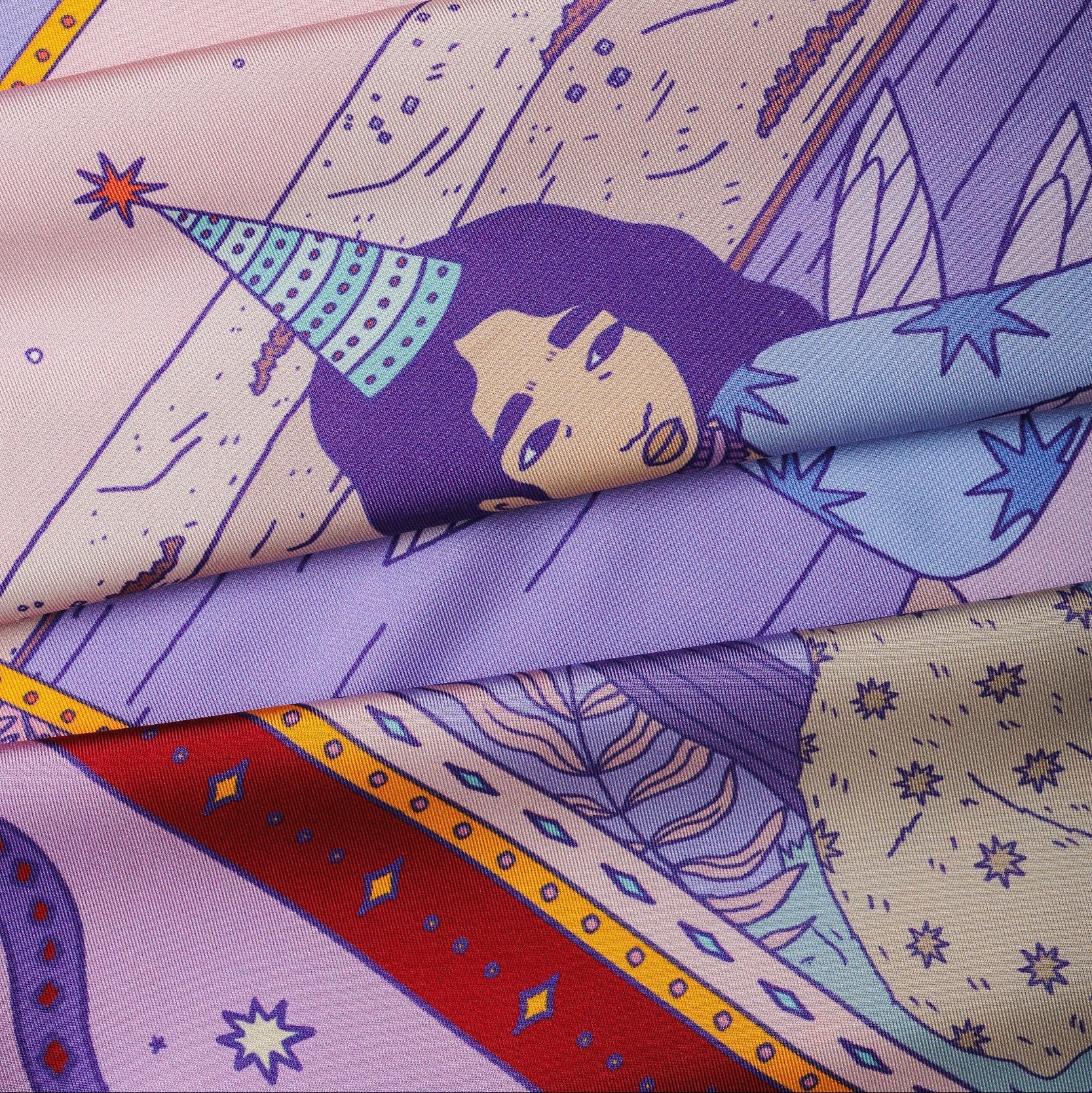 Keepers Of The Night | Square Silk Scarf