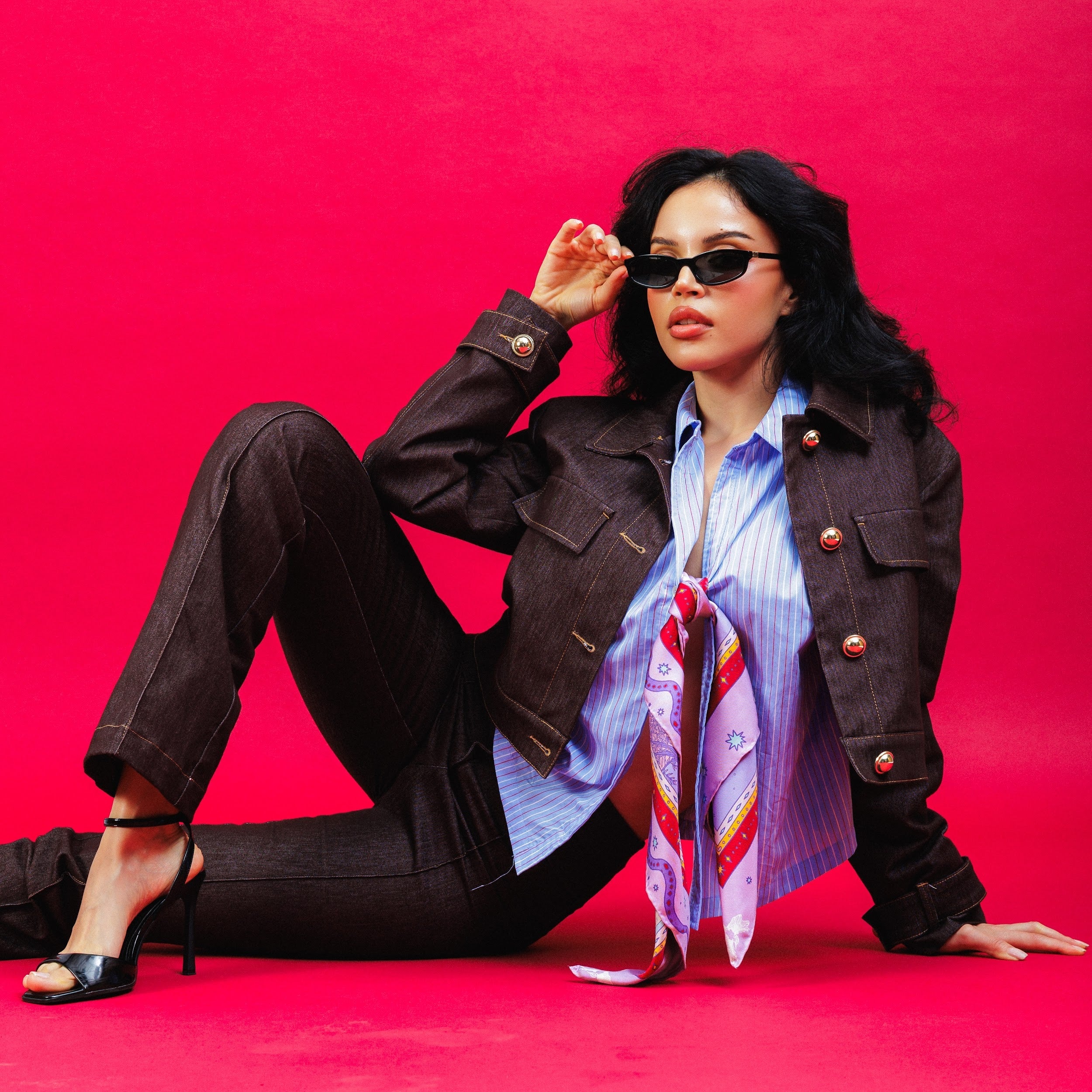 Keepers Of The Night | Square Silk Scarf