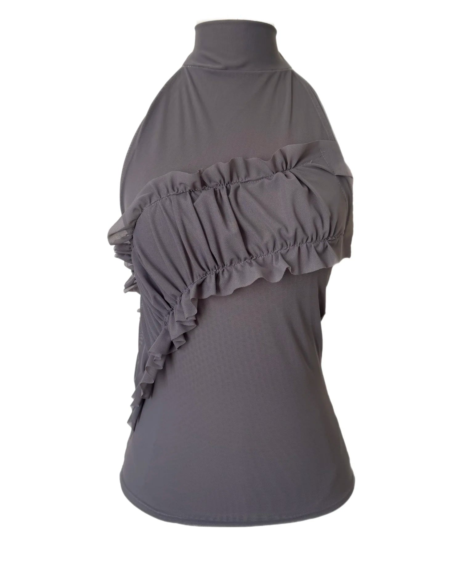 The Ruffle Halter - Slate