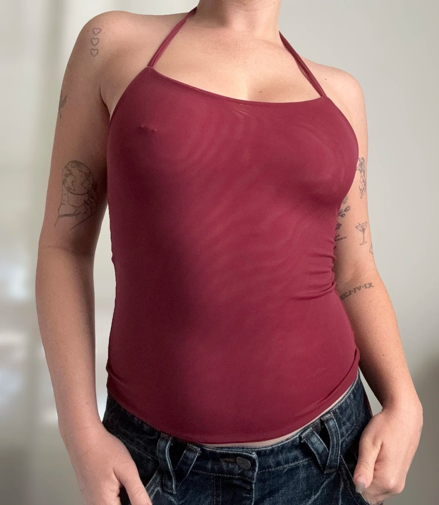 The Tie Me Up Tank - Merlot