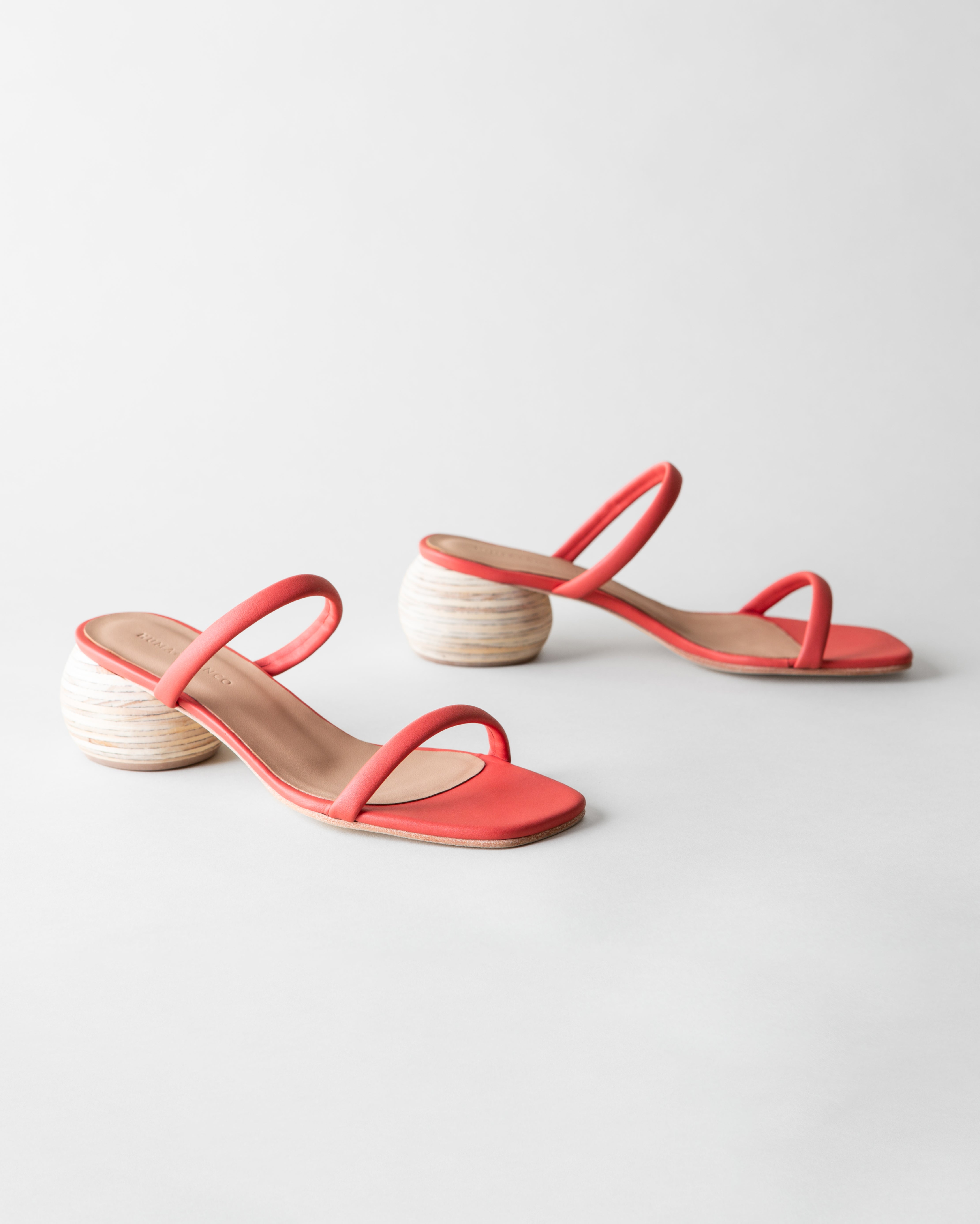 Chachi Heeled Sandal - Tomato