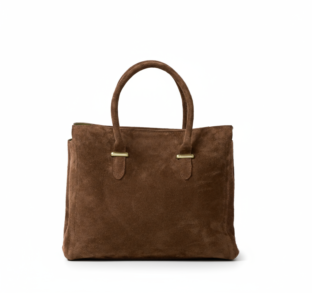 Suede Satchel