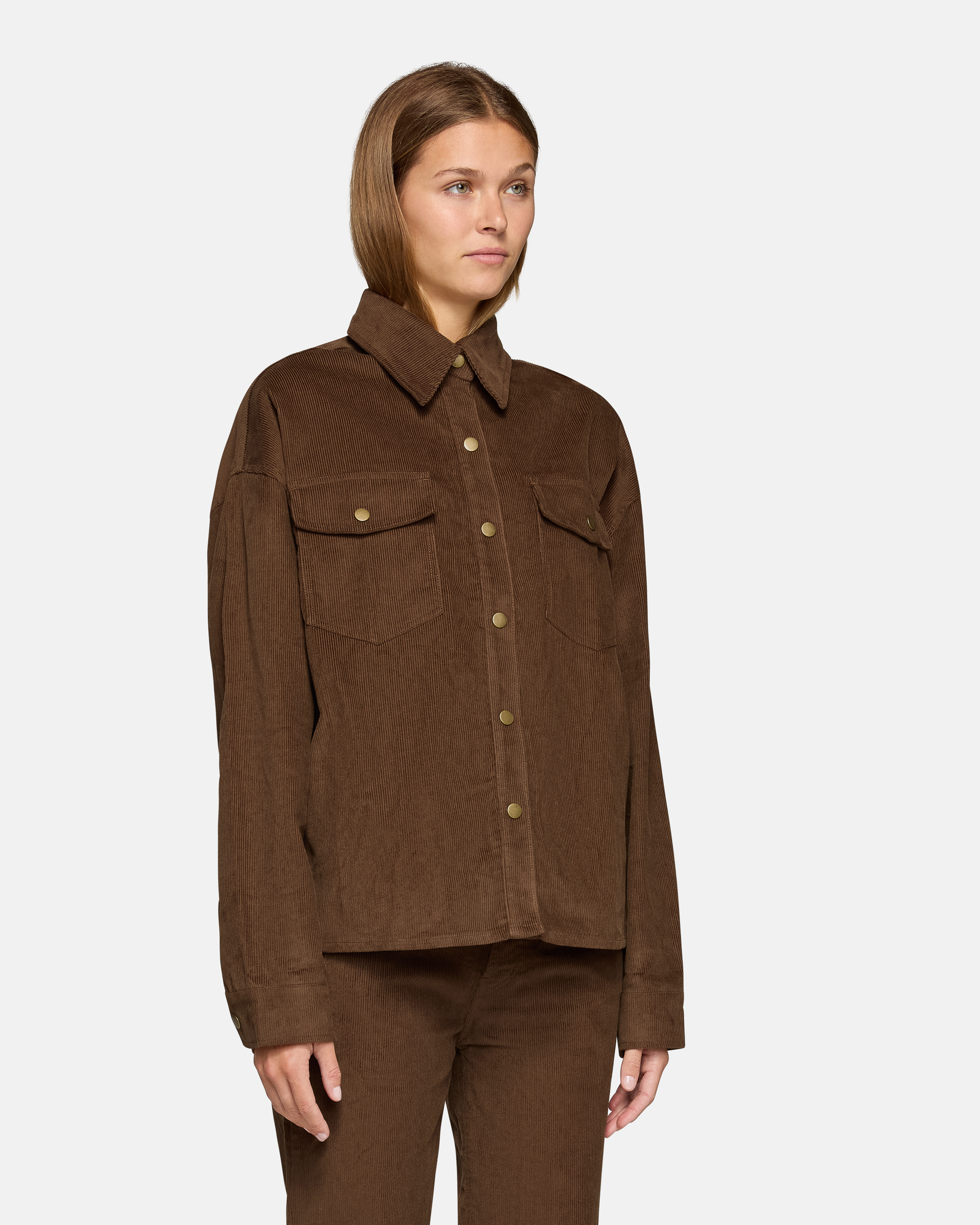 Daniele Shirt Jacket Chocolate Corduroy