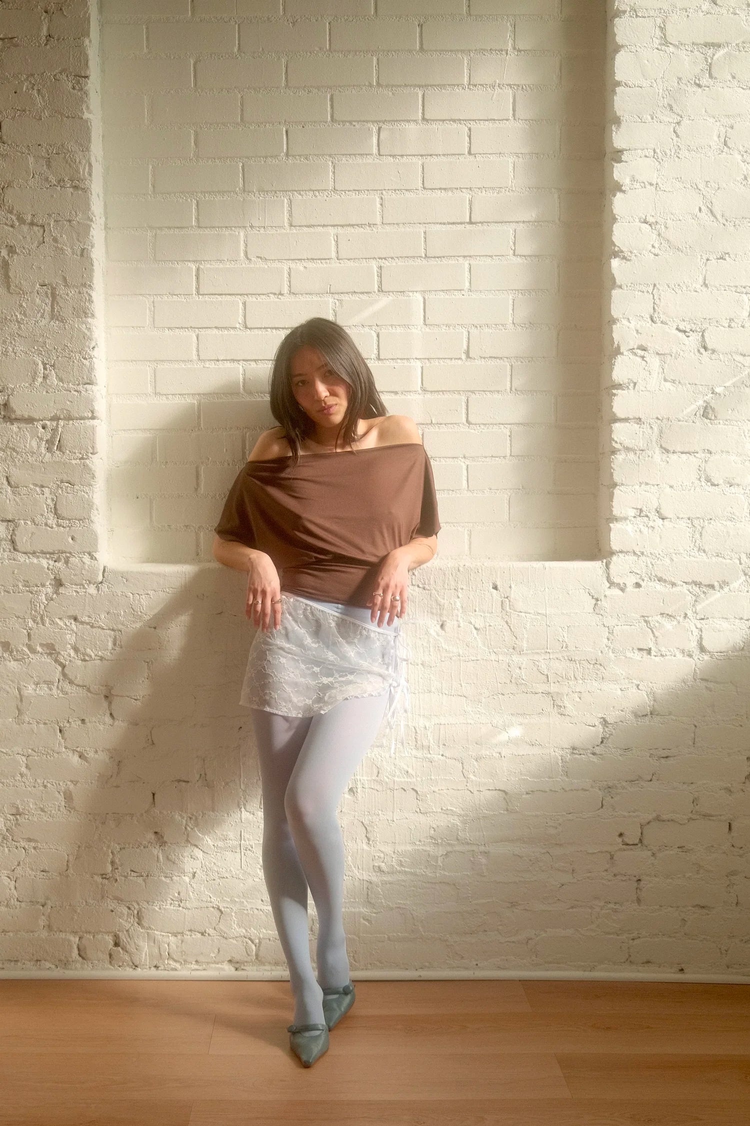 The Slouchy Tee - Chocolate