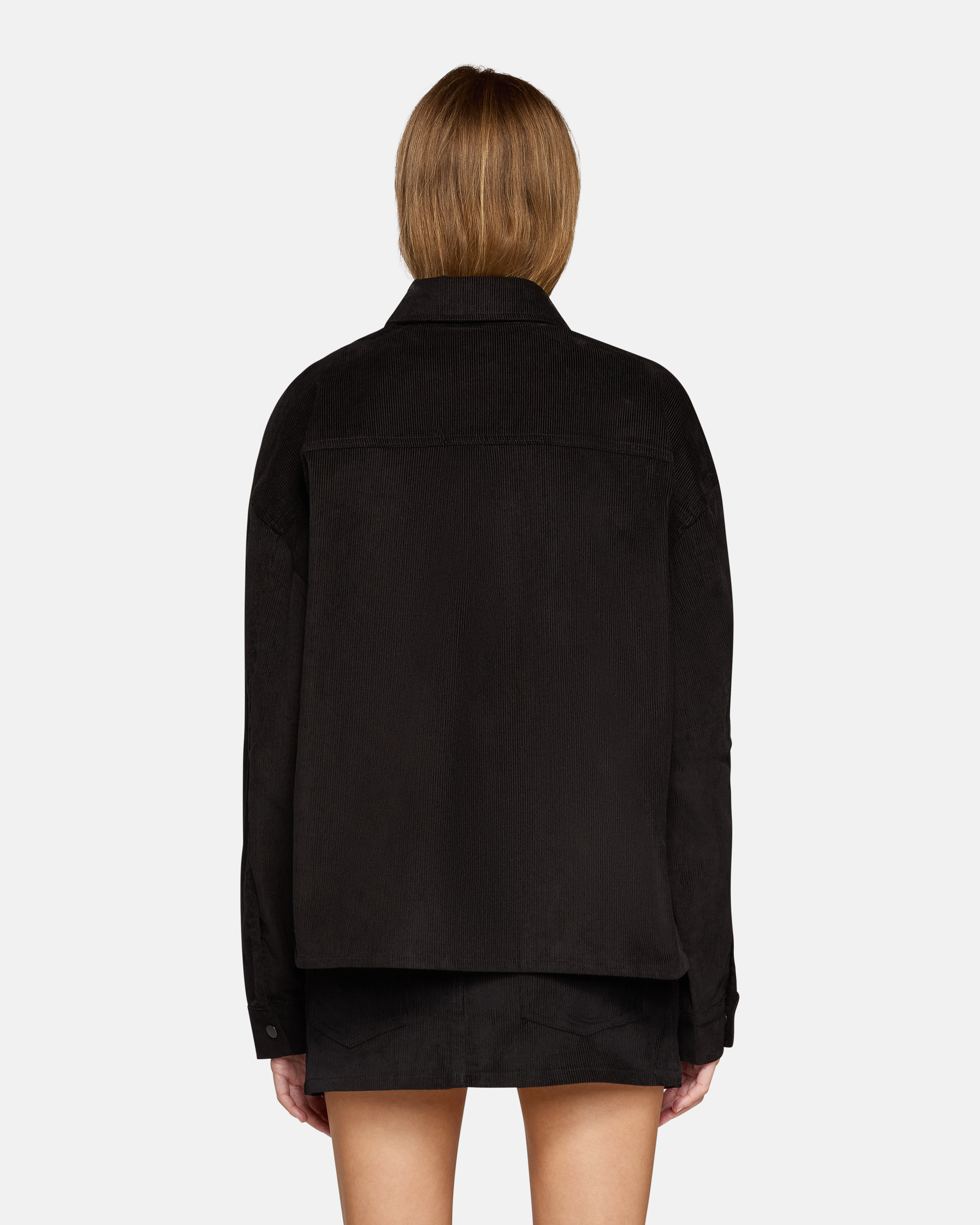 Daniele Shirt Jacket Black Corduroy