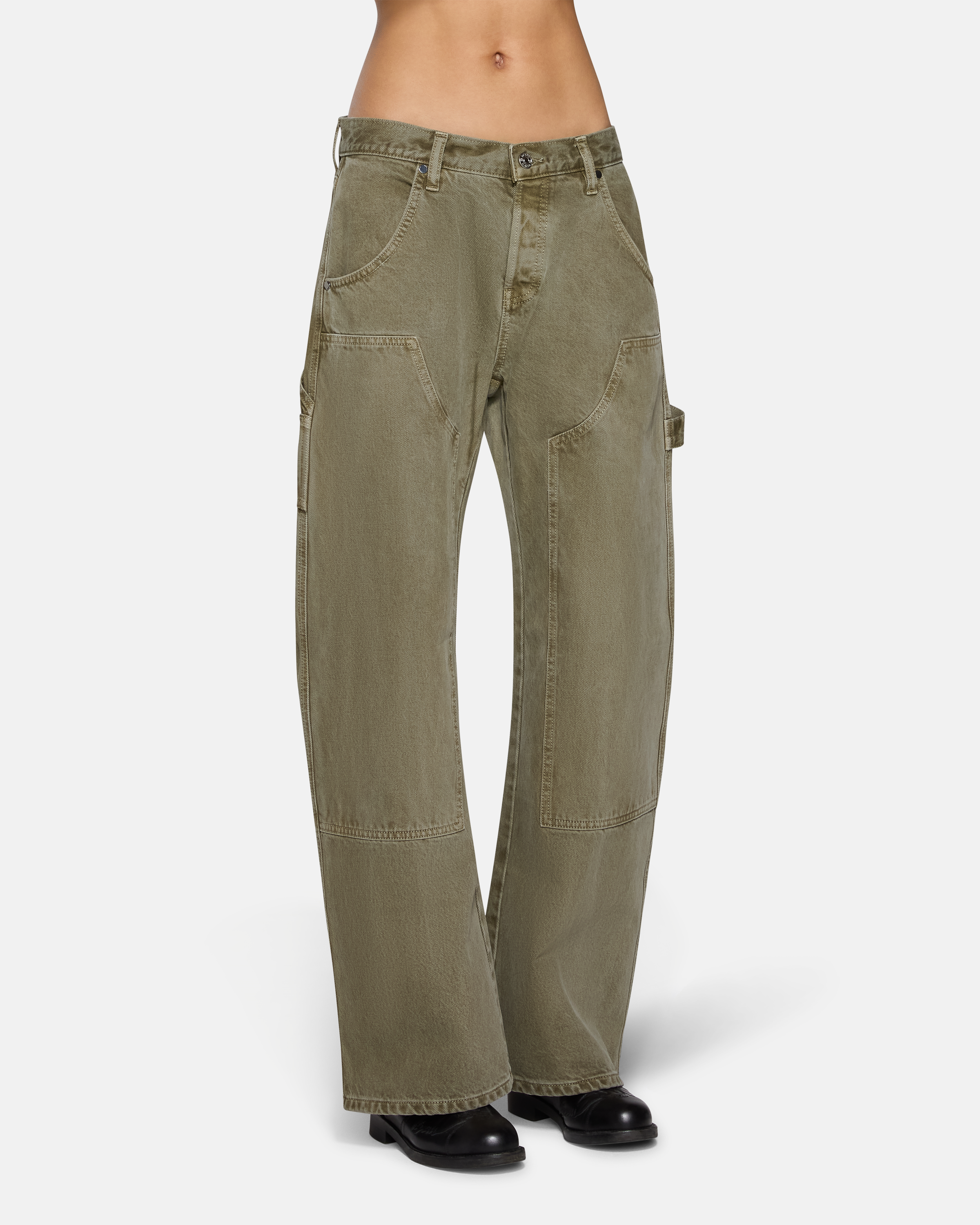 Enzo Double Knee Carpenter Faded Army