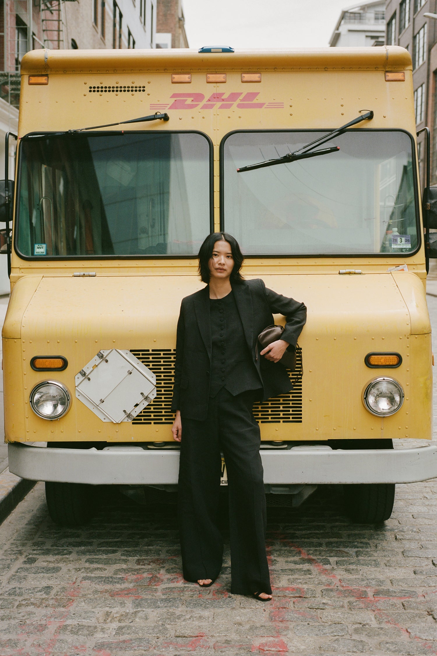 Bianca Linen Canvas Straight-Leg Pants