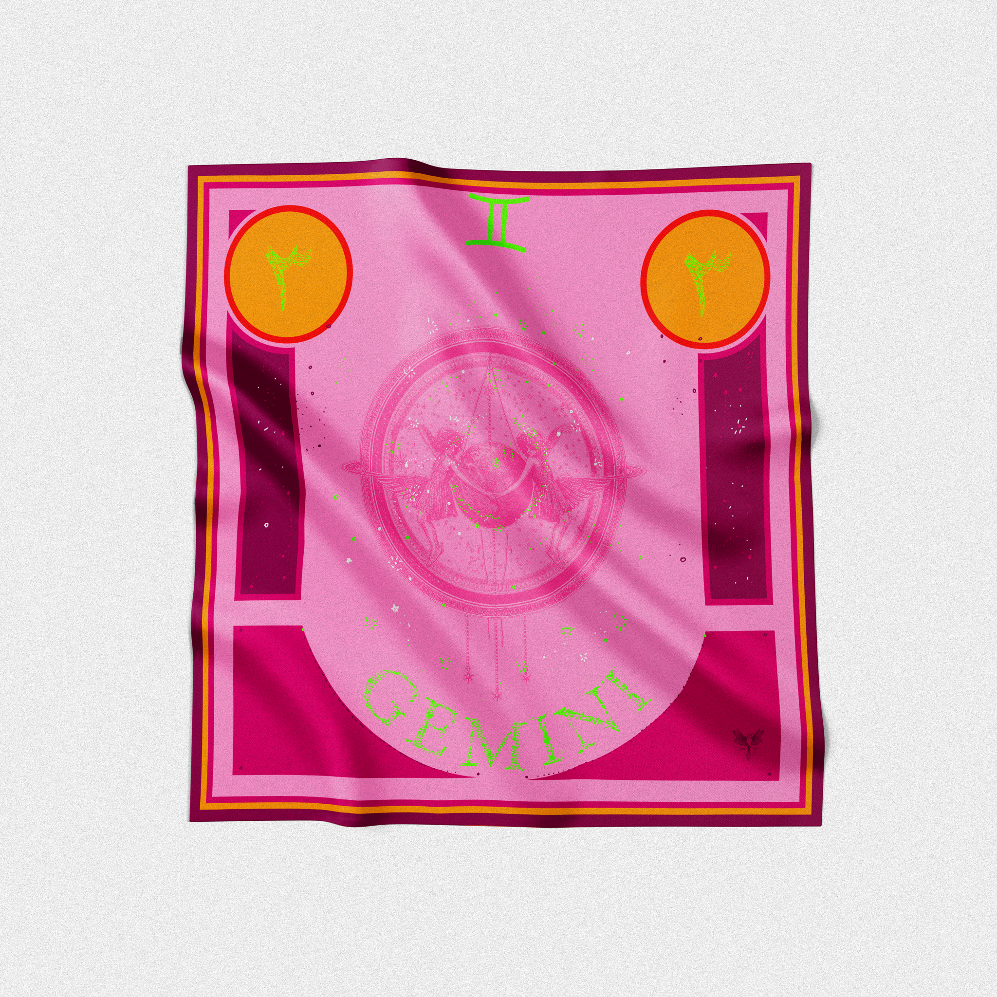 Gemini | Square Silk Scarf