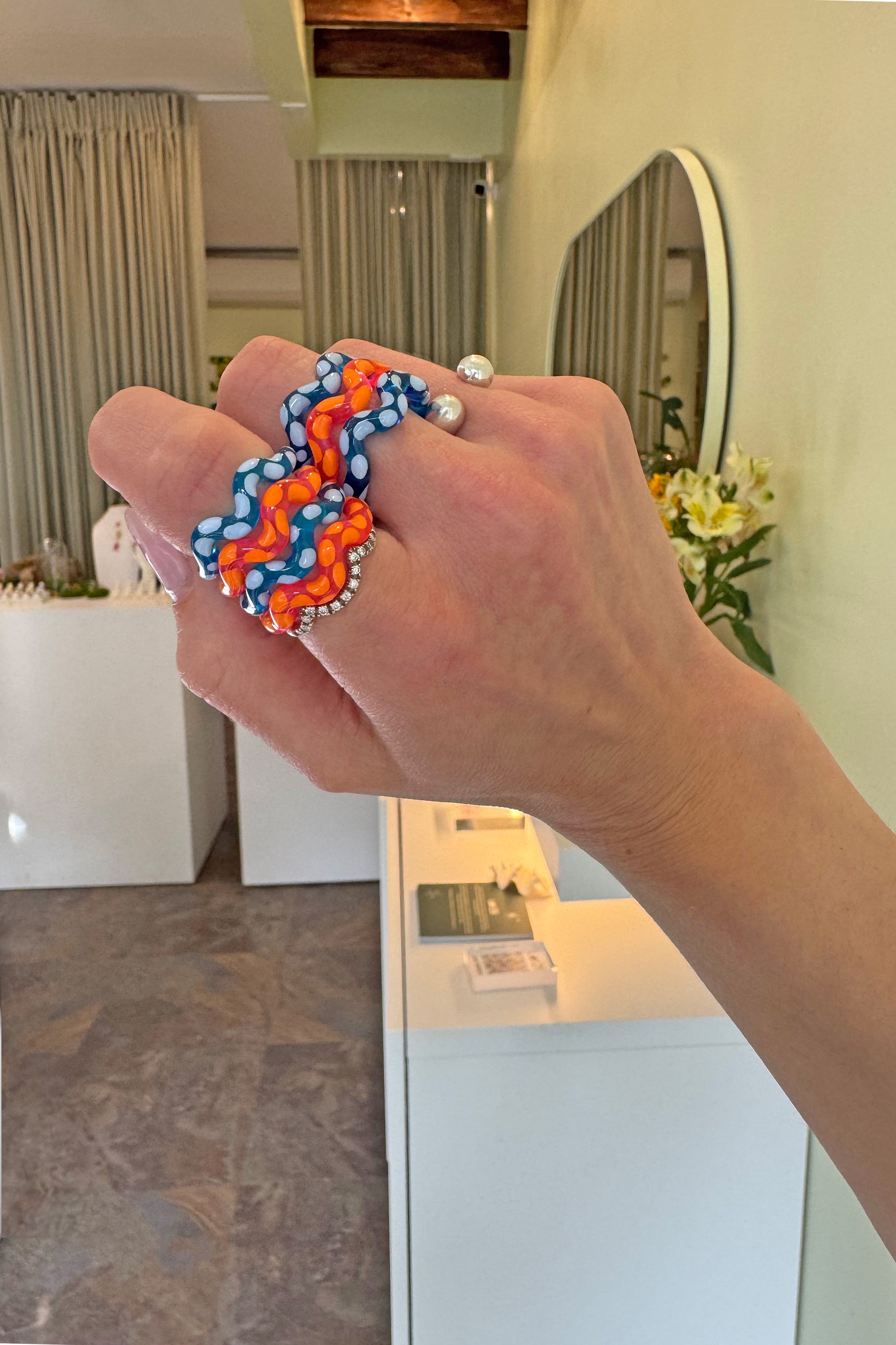 Water Single Wave Ring