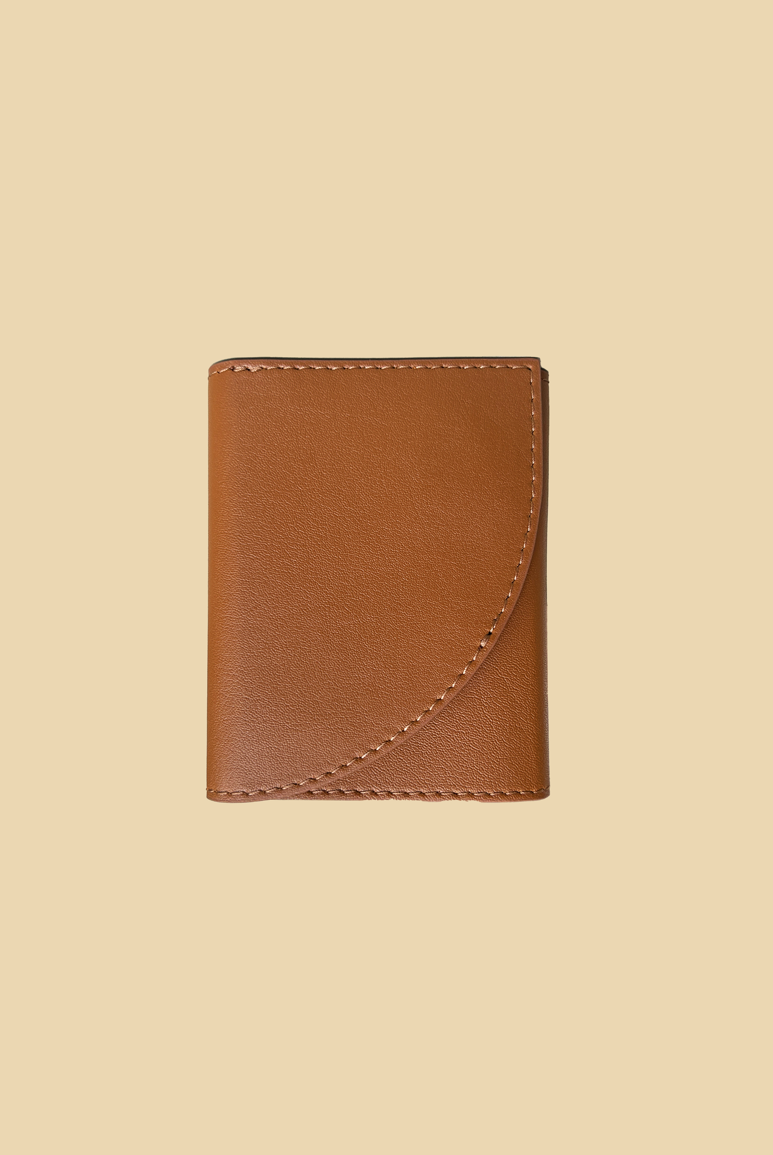 Ines Bi-Fold Wallet - Cognac & Black