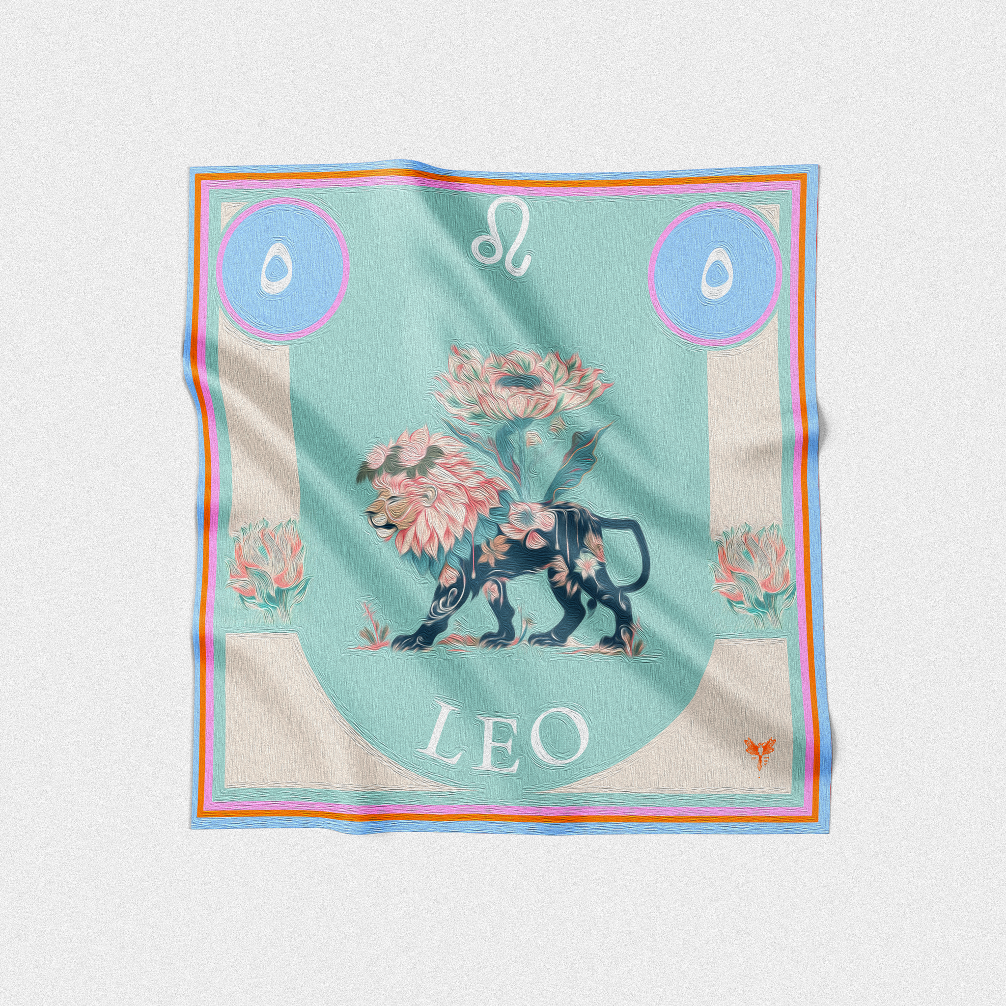 Leo | Square Silk Scarf