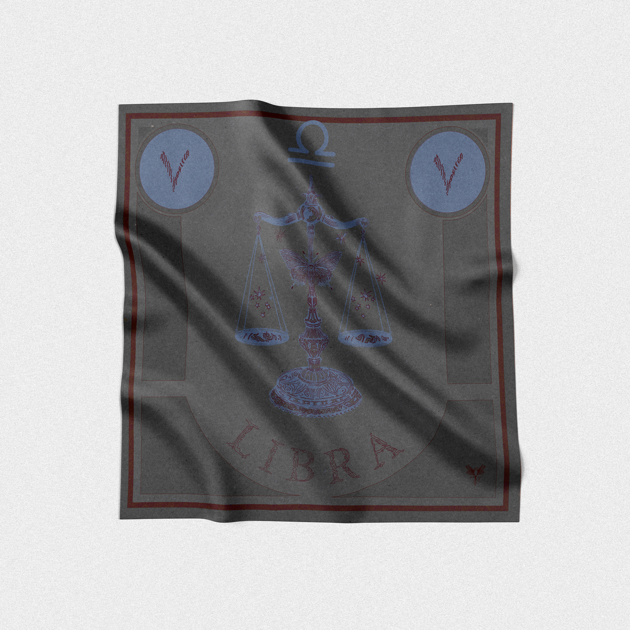 Libra | Square Silk Scarf