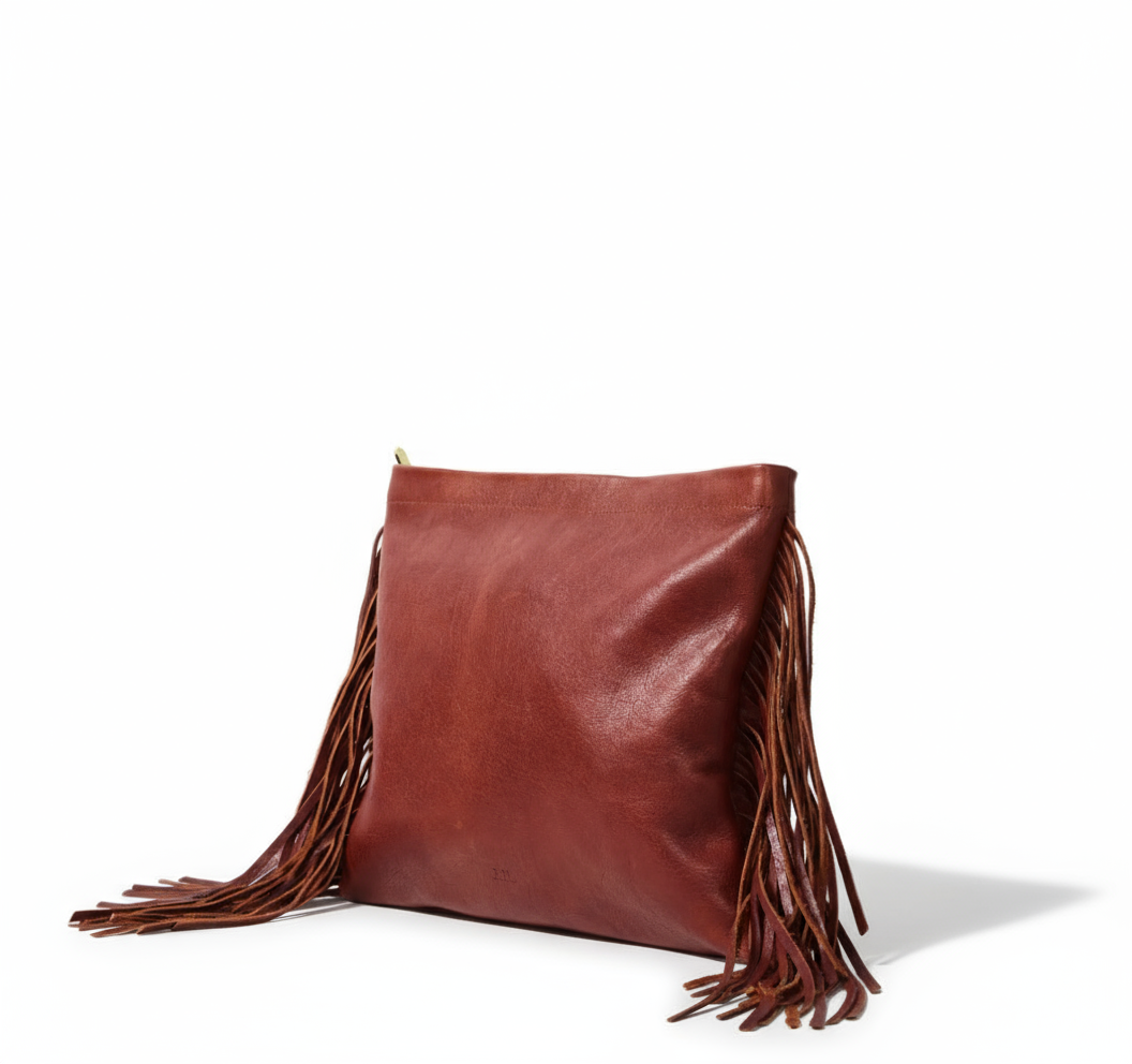 Oversize Fringe Clutch