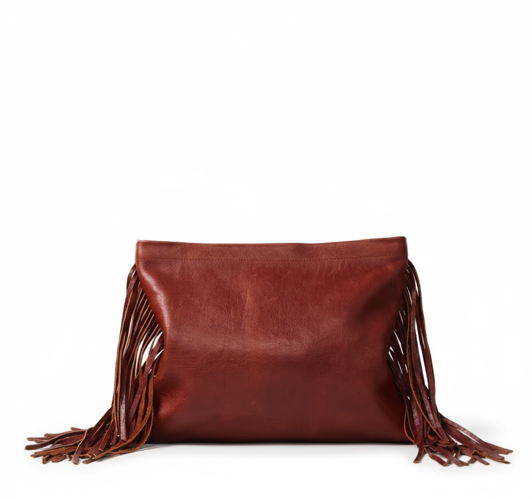 Oversize Fringe Clutch