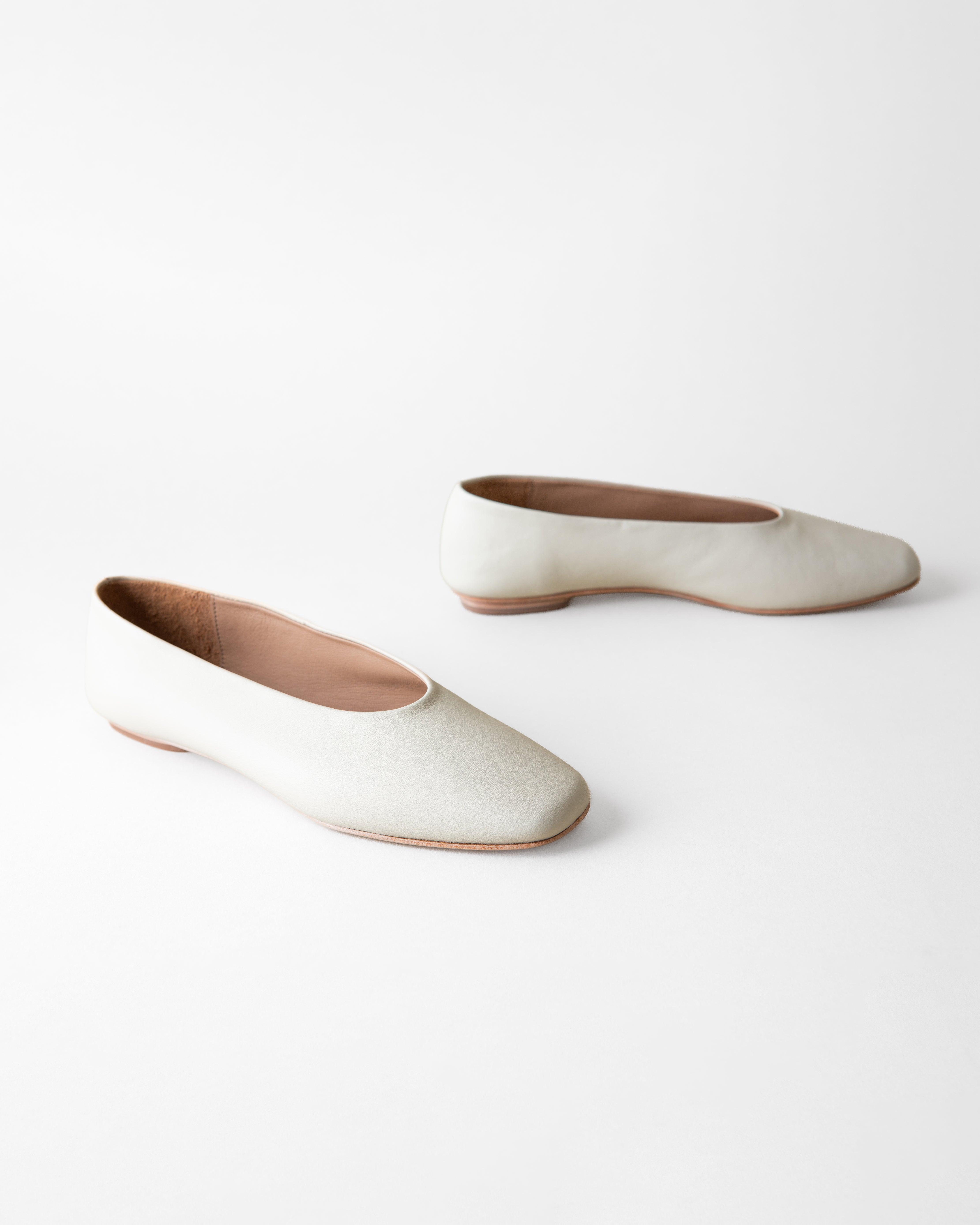 Margaux Ballet Flat - Bone Nappa