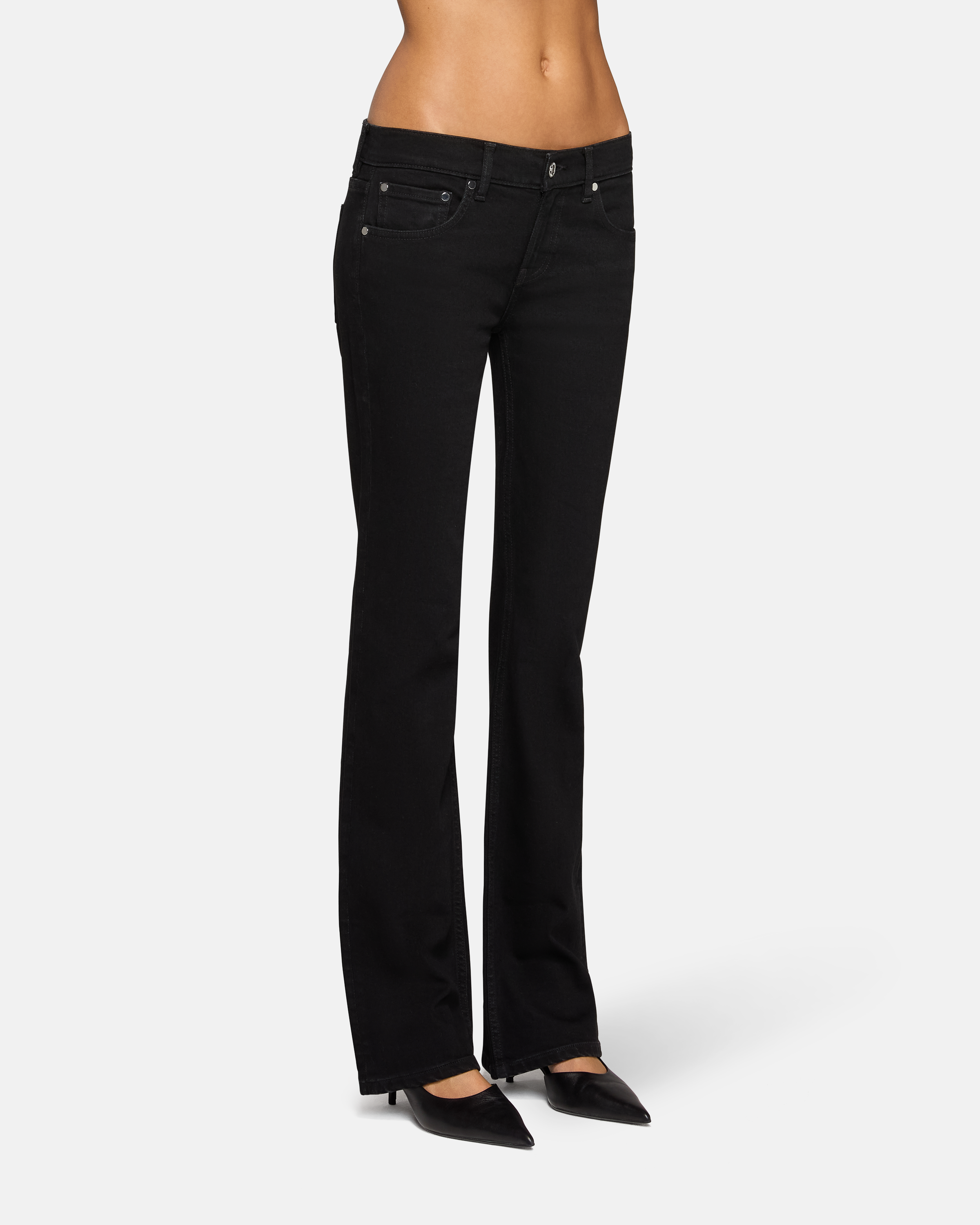 Maria Mid Rise Bootcut Noir