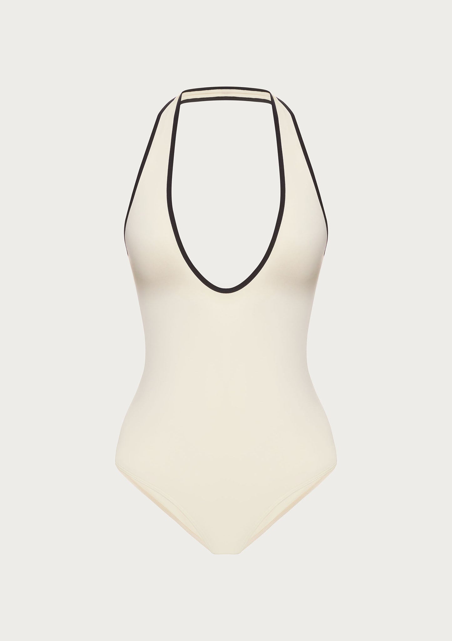 Harper Bodysuit in Ivory-Black