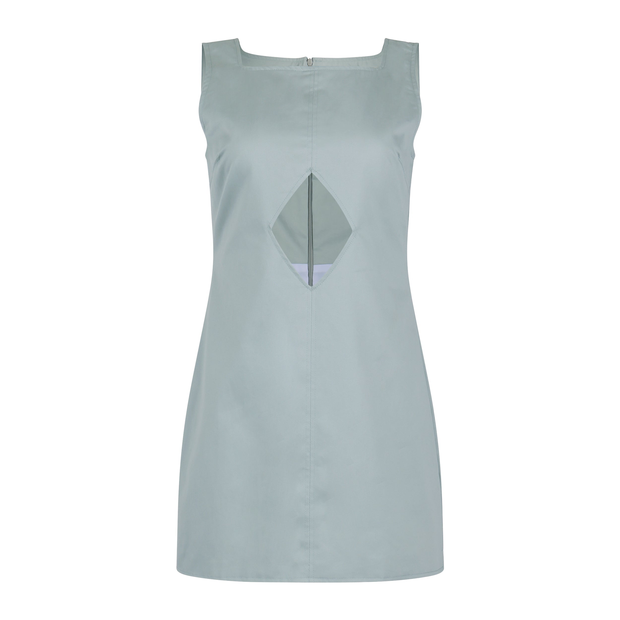 front of pellicano mini dress in ice blue