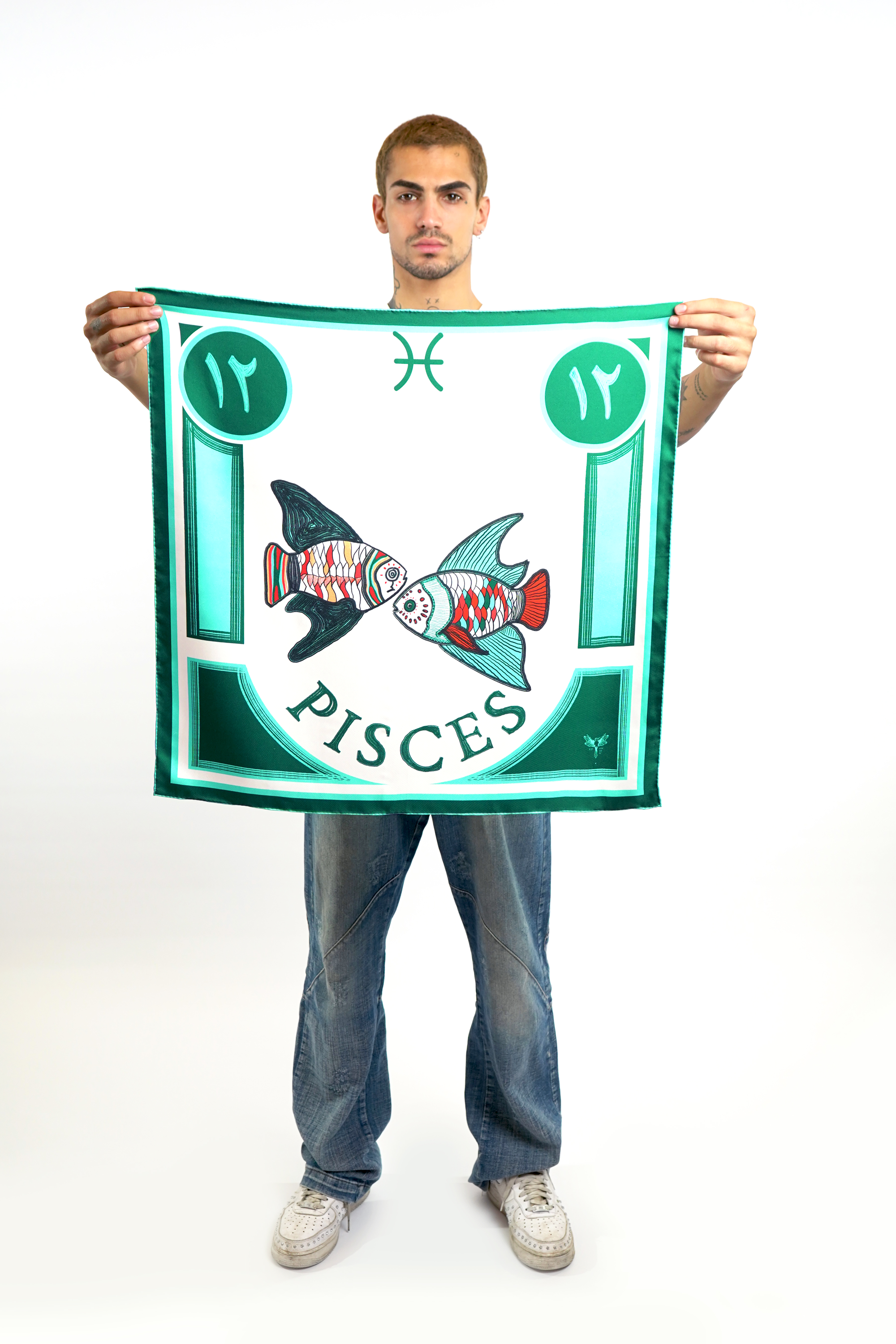 Pisces | Square Silk Scarf