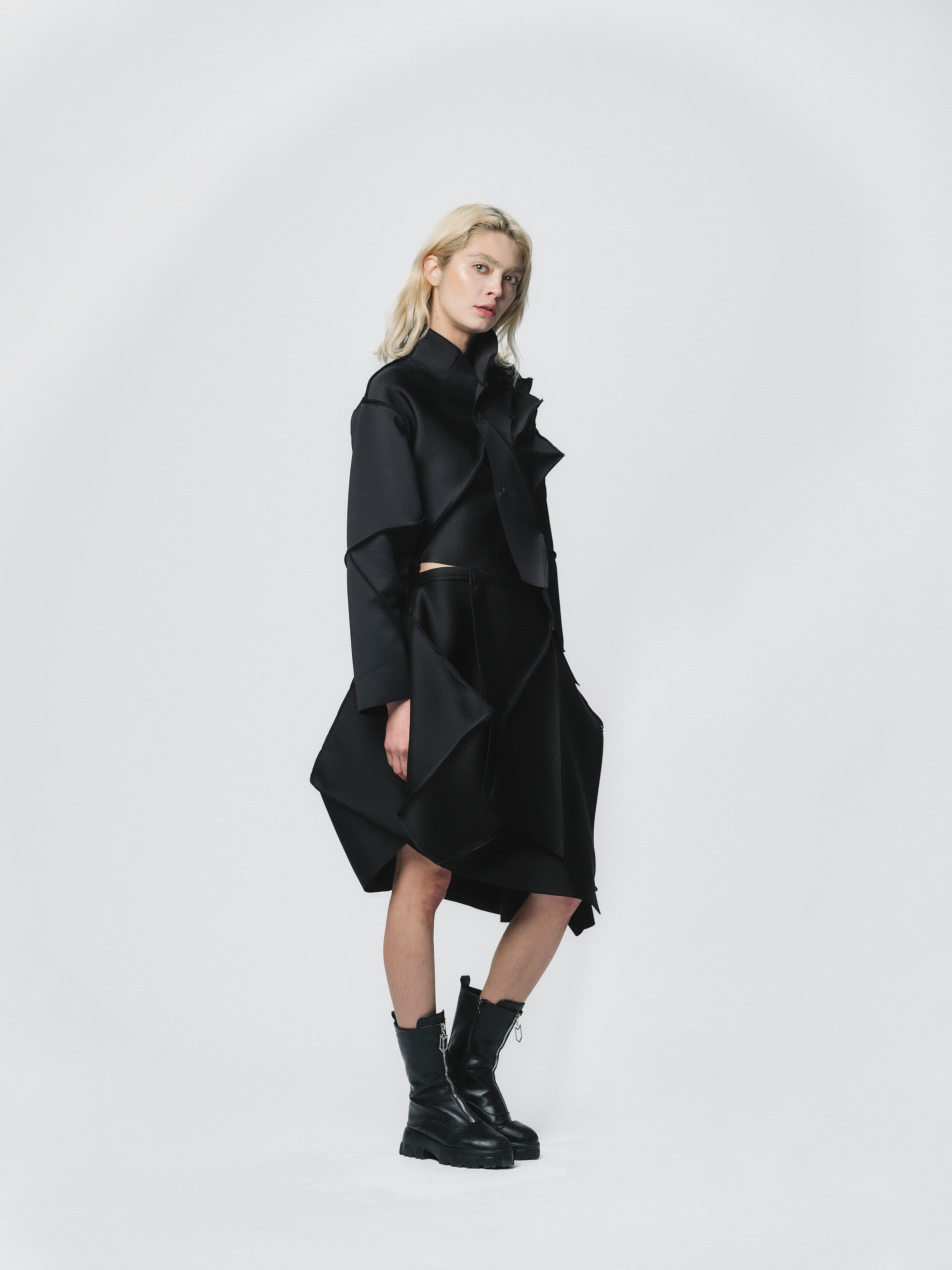 Sculptural Wrap-Skirt