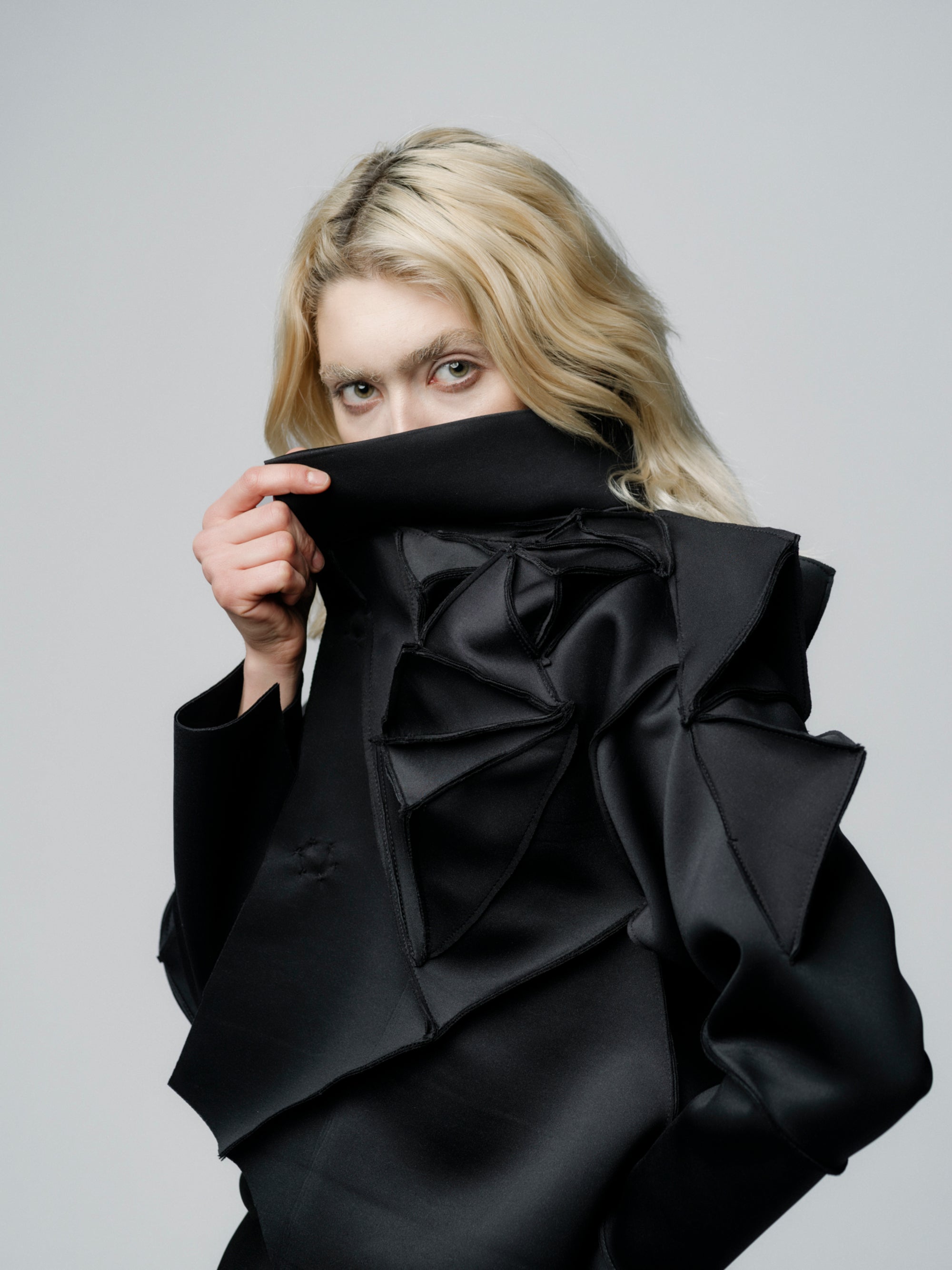 Dominion Sculptural Cropped Blazer