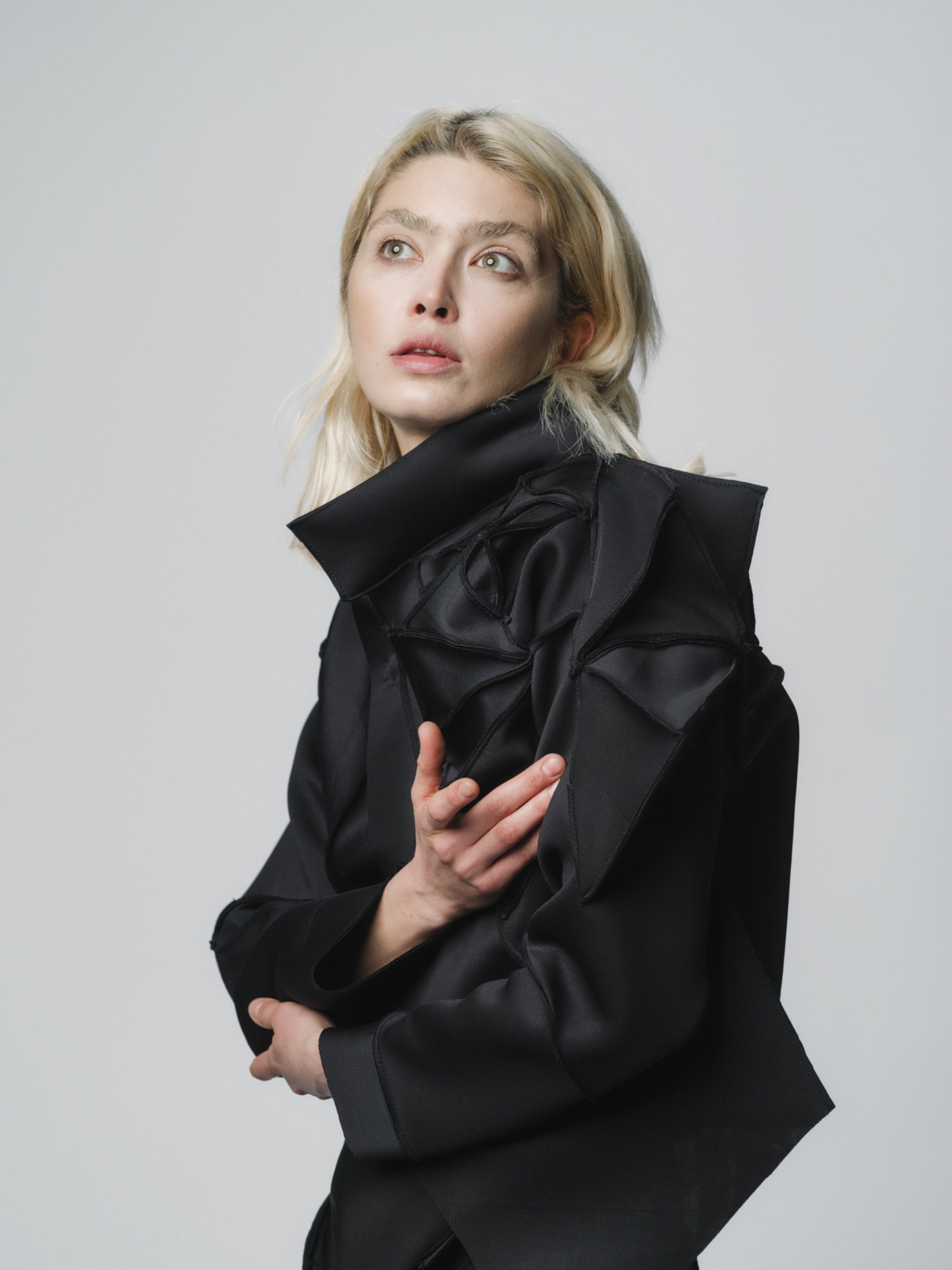 Dominion Sculptural Cropped Blazer