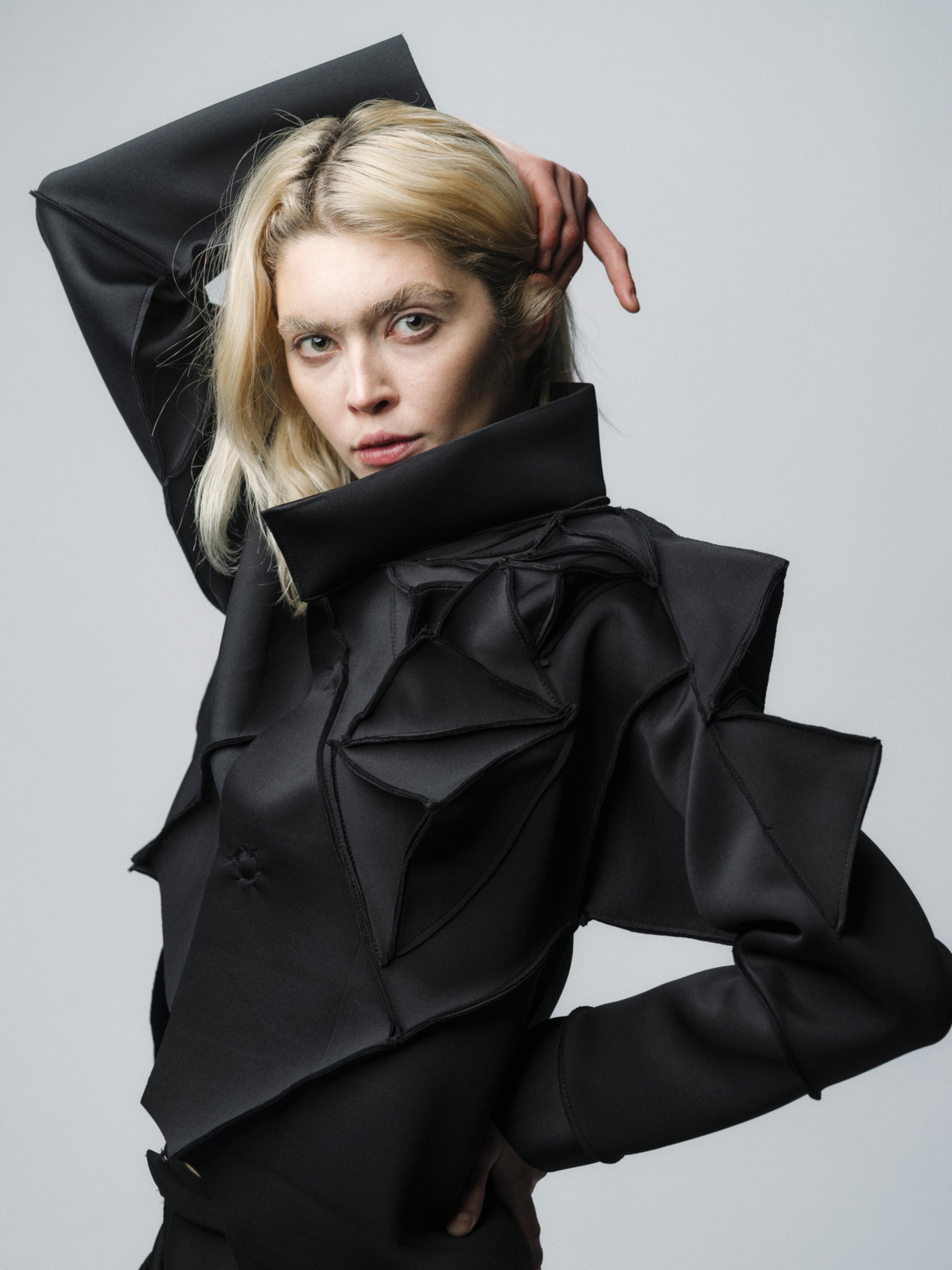 Dominion Sculptural Cropped Blazer