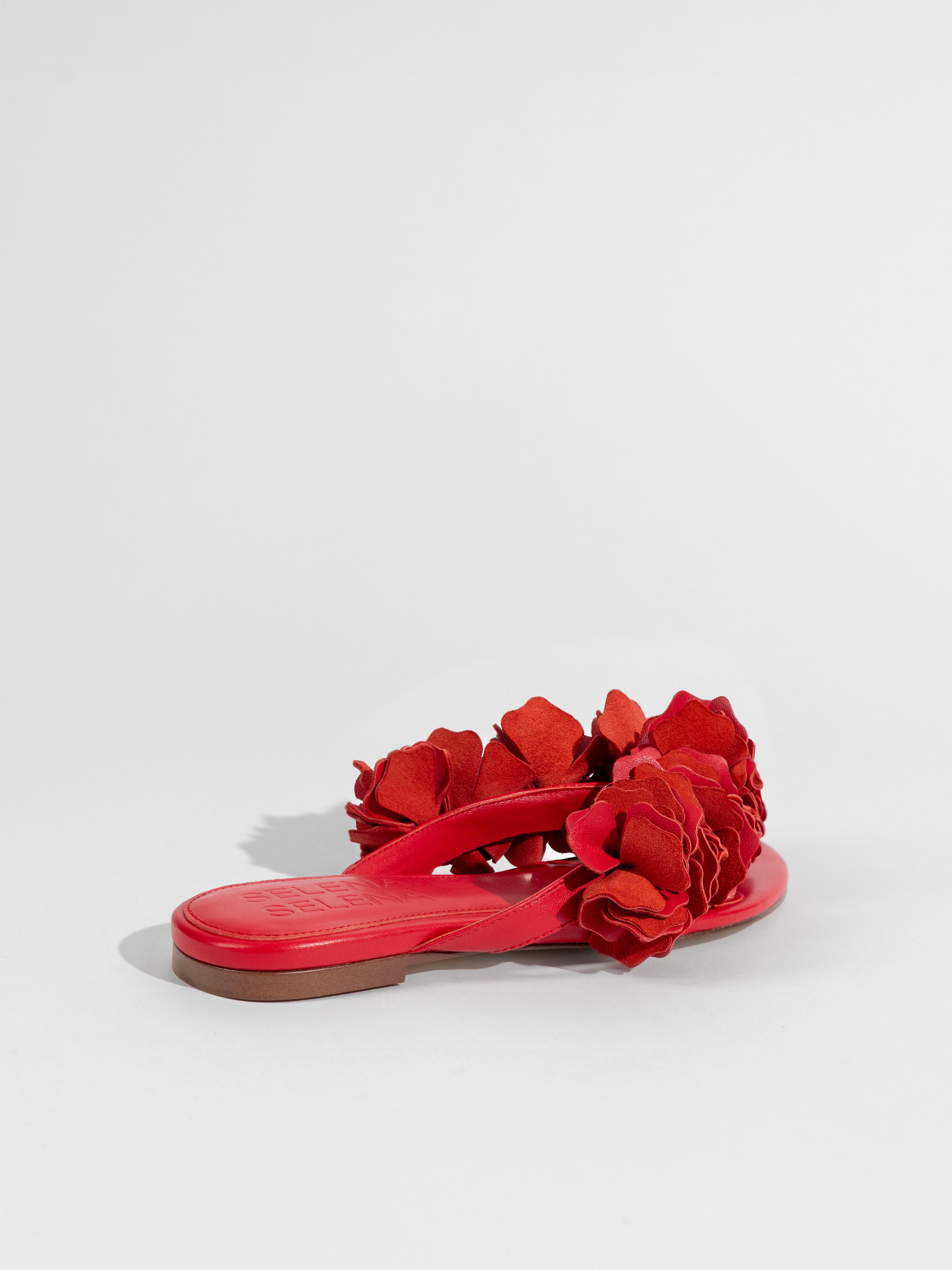 The Florist Flat Sandal in Red