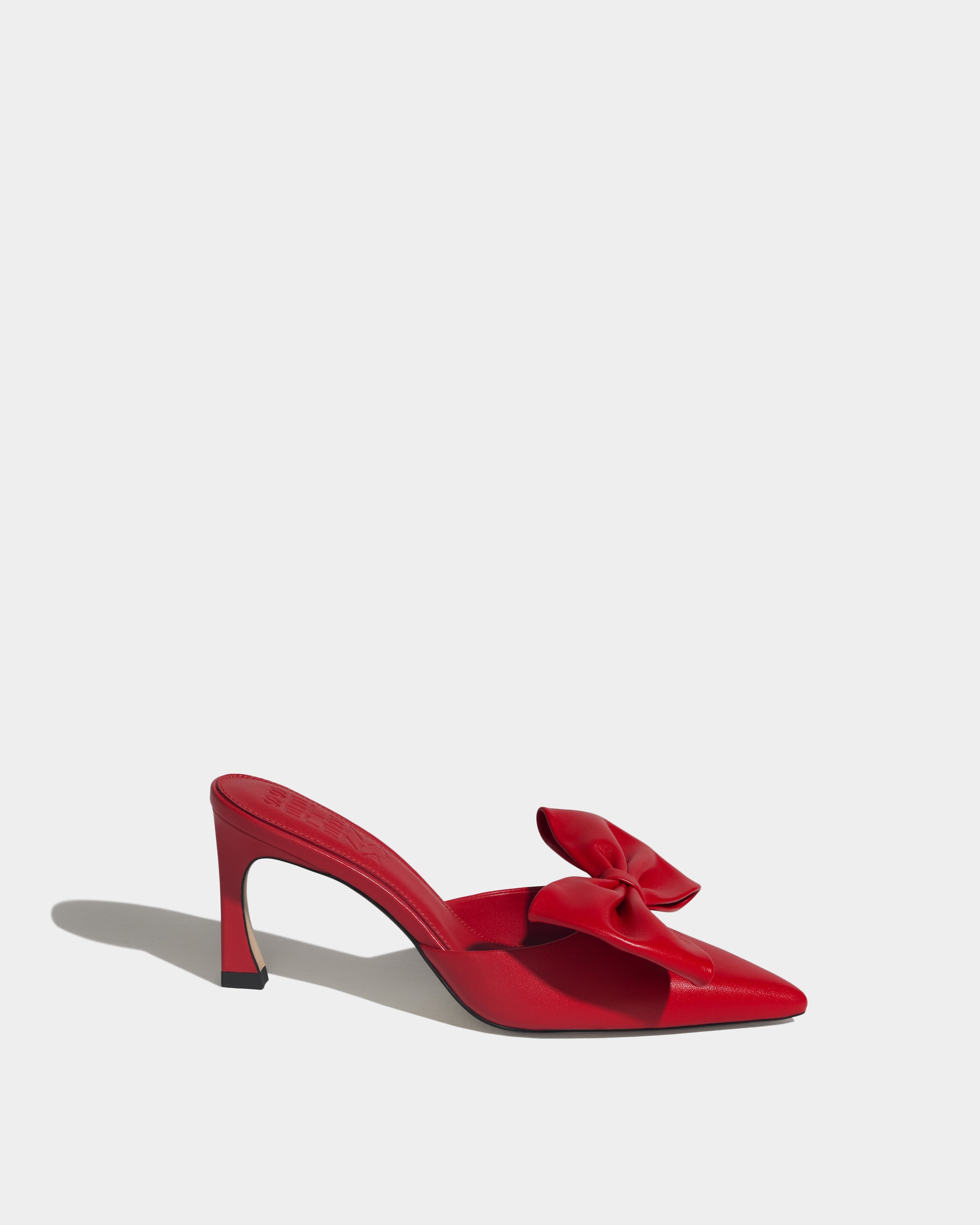 The Vixen Bow Mule in Reckless Red