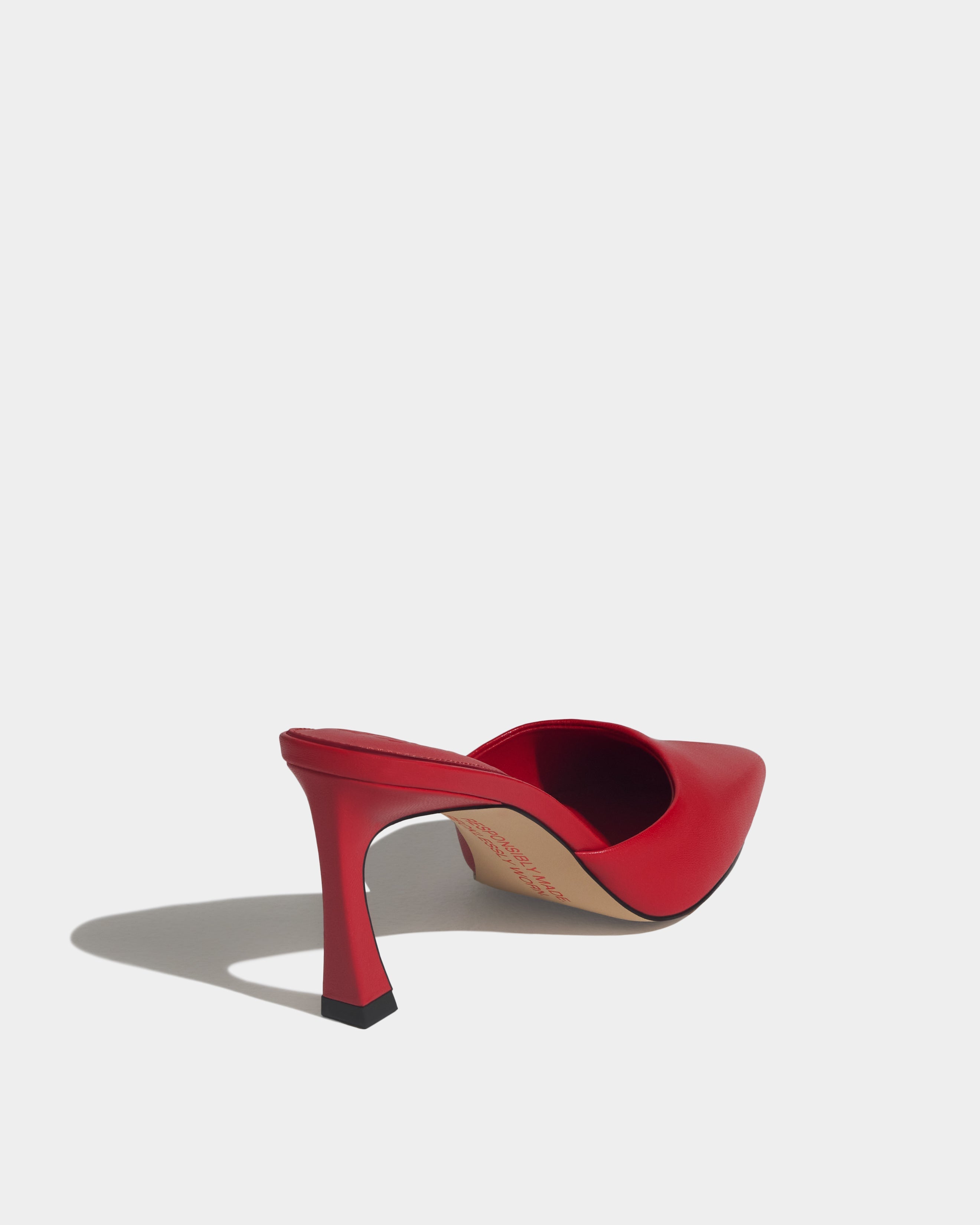 The Vixen Bow Mule in Reckless Red