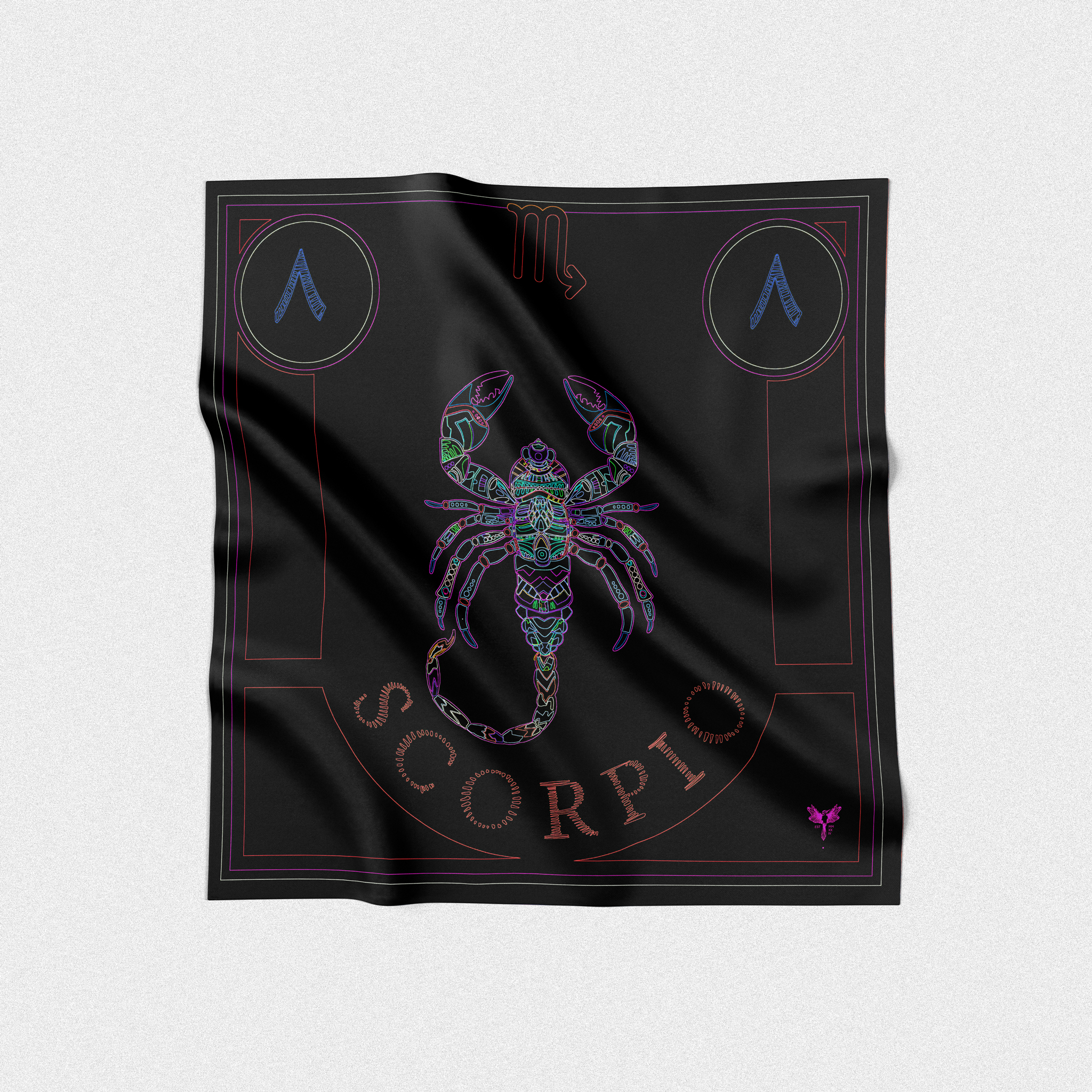 Scorpio| Square Silk Scarf