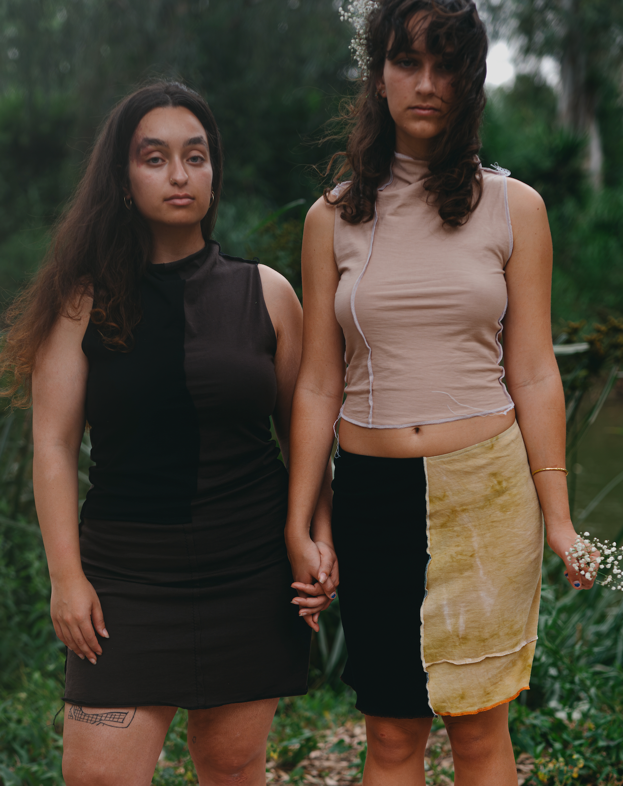 Drape Neck Dress - Dark