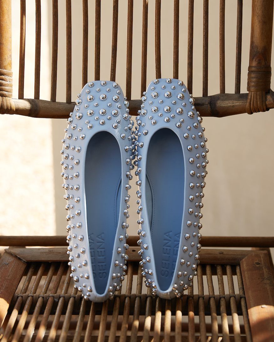 The Lover Ballet Flat in Ice Blue