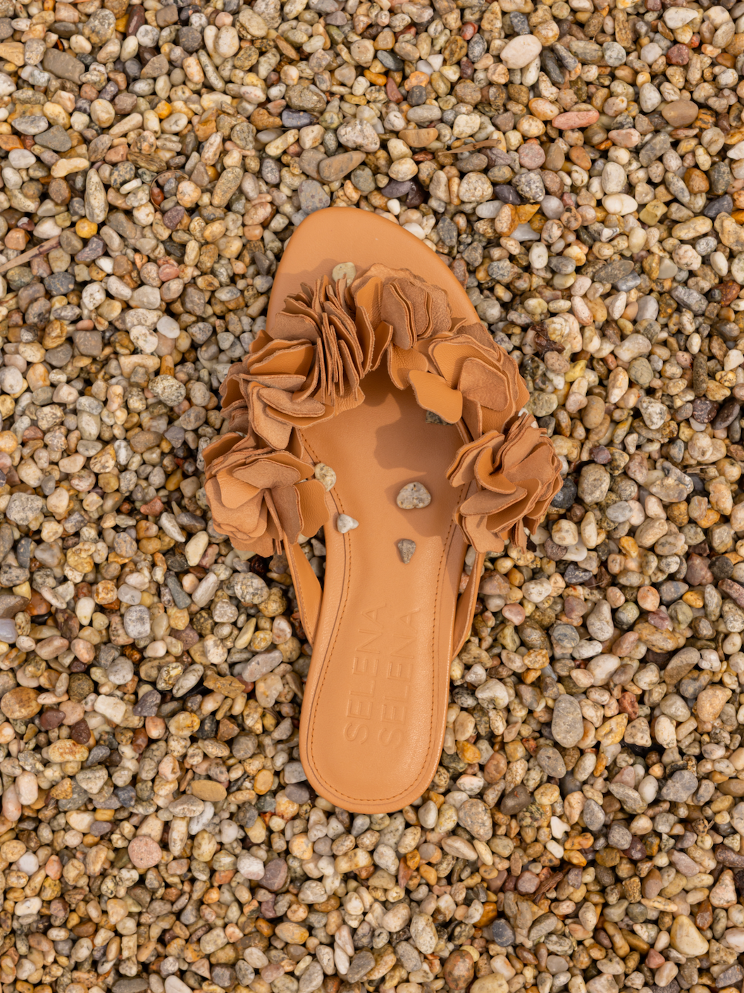 The Florist Flat Sandal in Biscuit