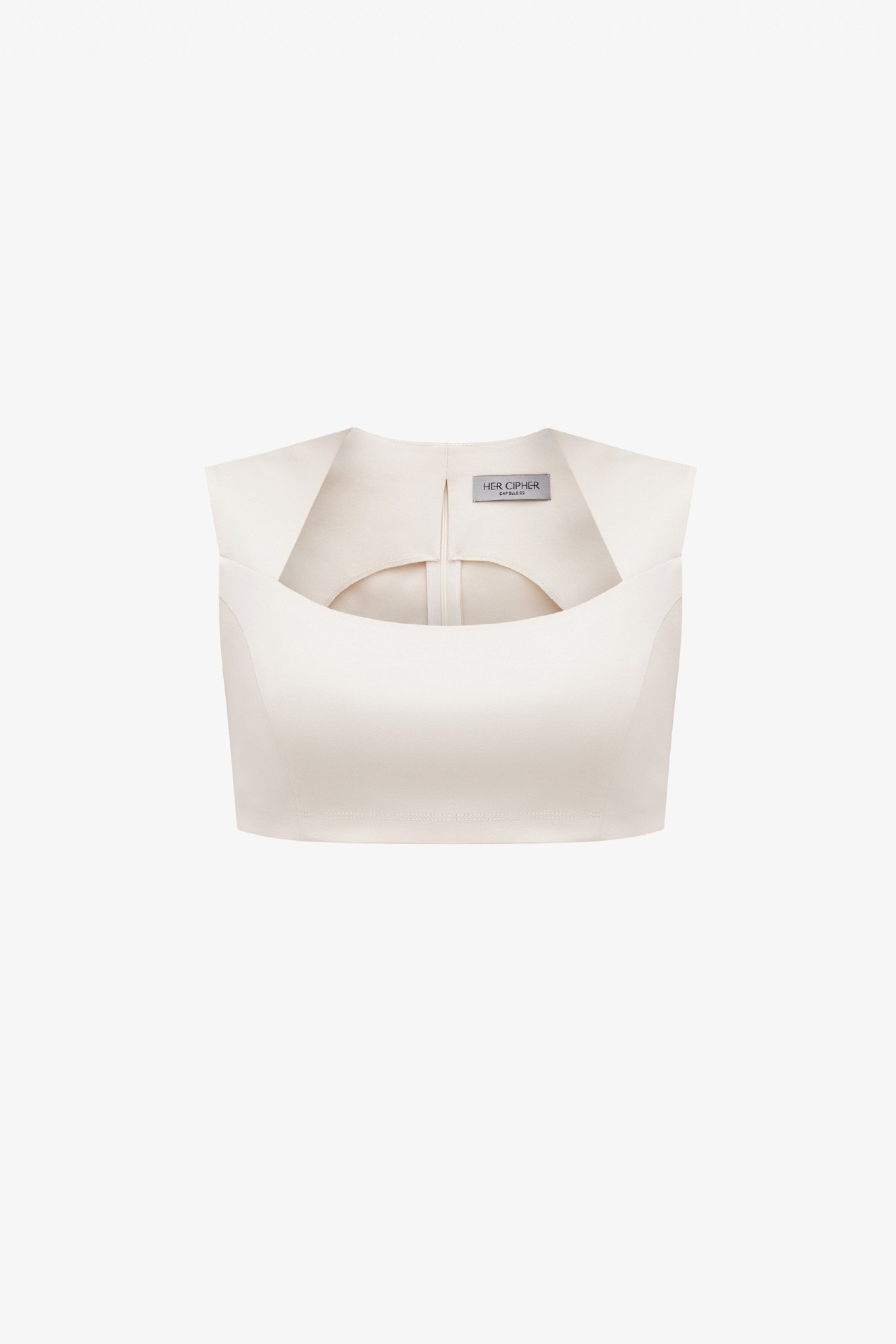 The brazillian sand soho top in a white background. 100% made from organic cotton. 