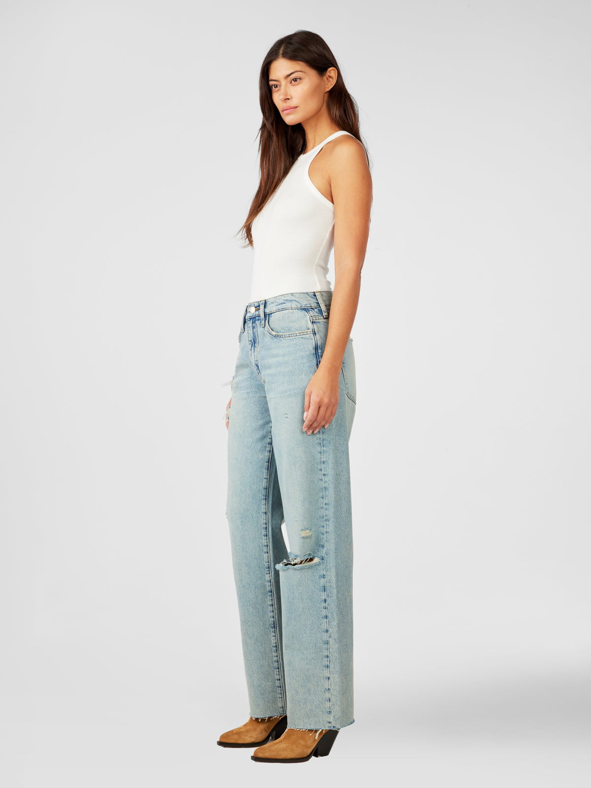 Birkin Mid-rise Straight Leg - Venice Vintage Indigo