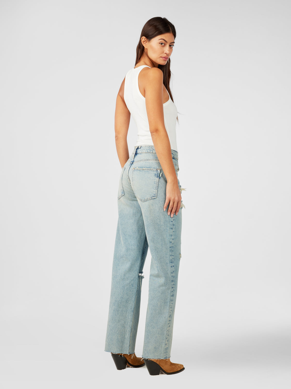 Birkin Mid-rise Straight Leg - Venice Vintage Indigo