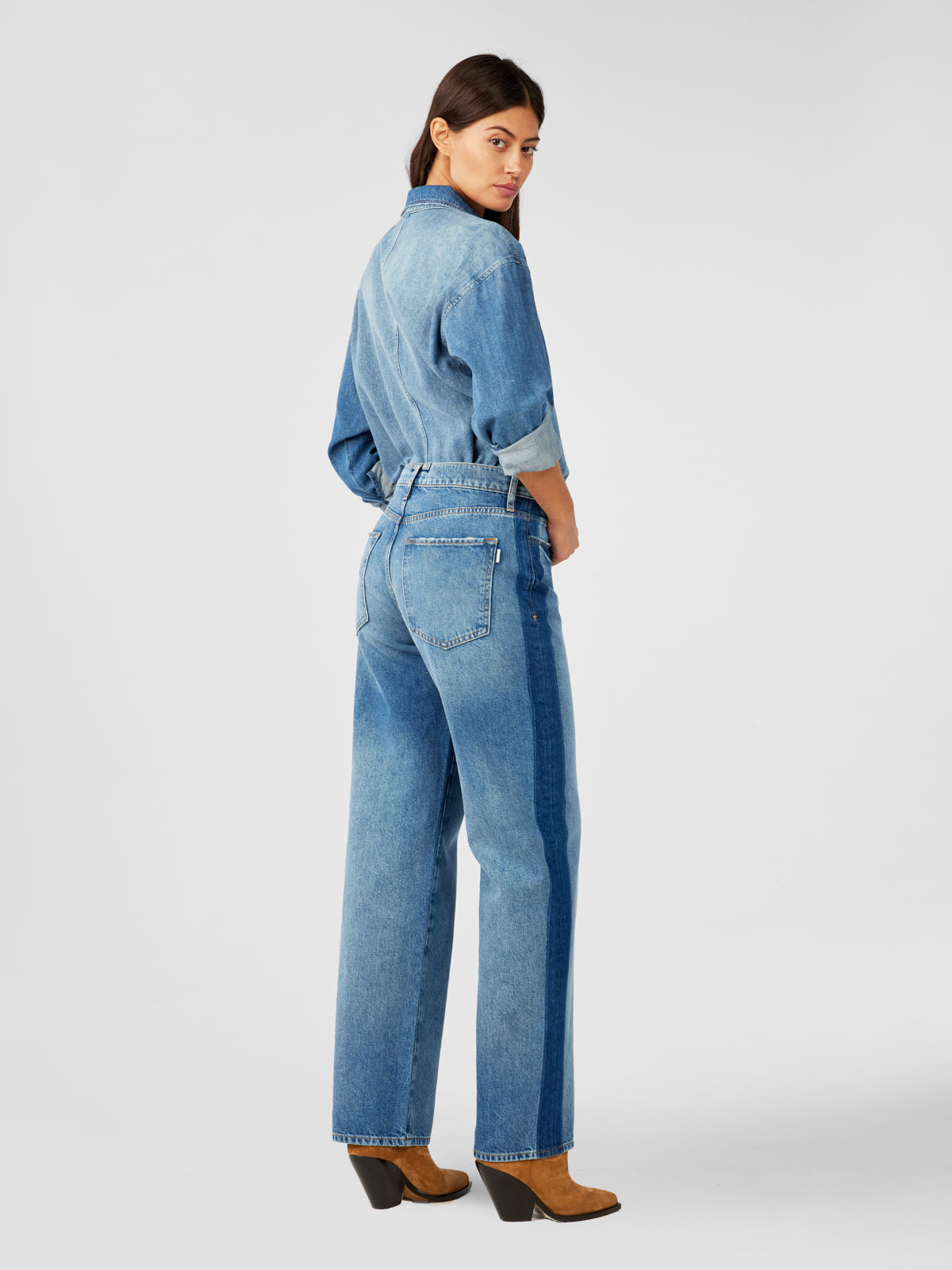 Charlotte Oversized Denim Shirt - Shadow Indigo