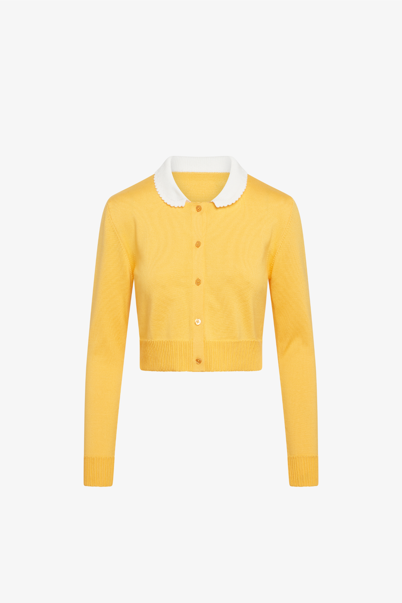 PENNYWORTH CARDIGAN YELLOW CROPPED – Shop ZERO